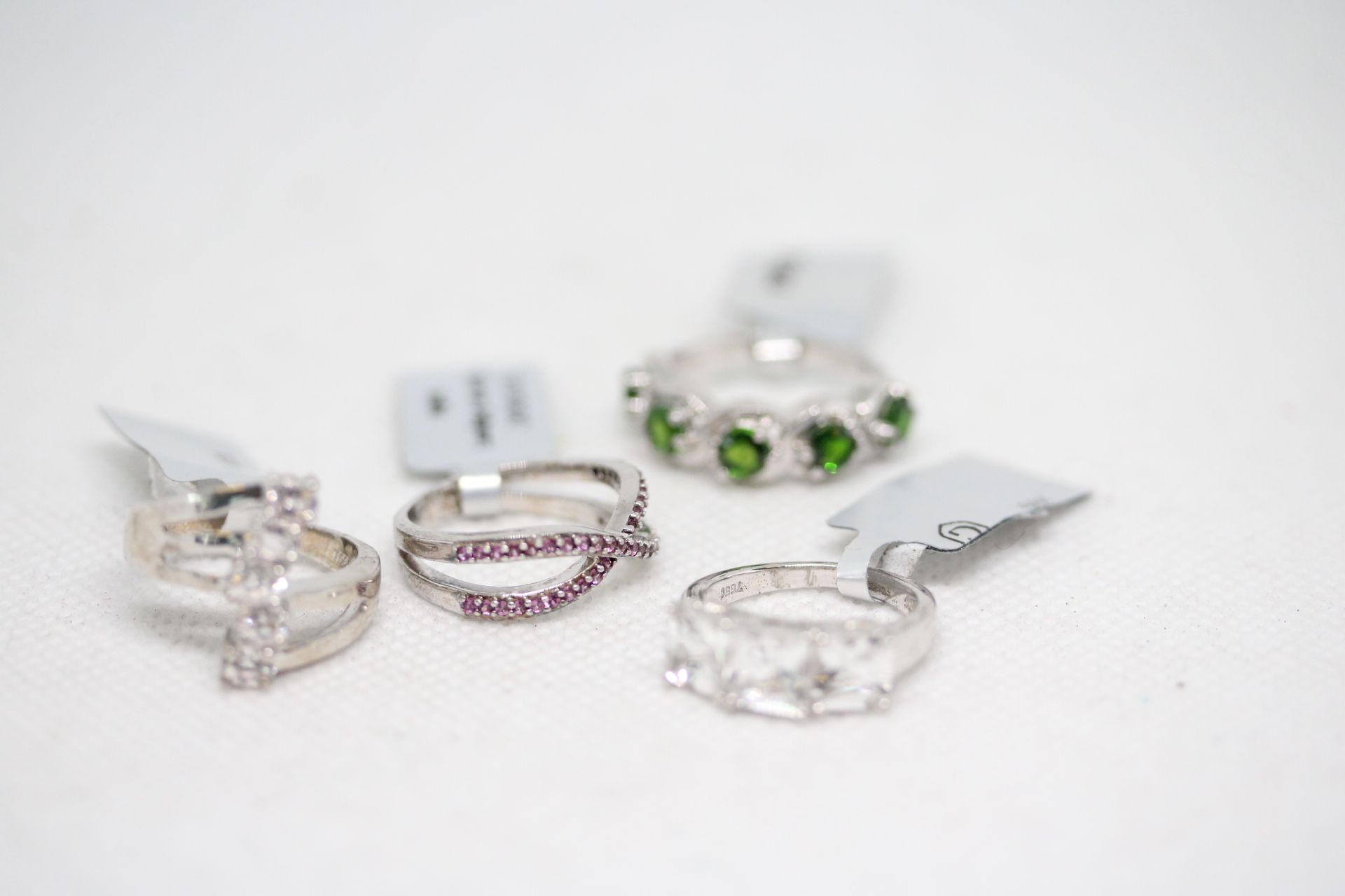 4x 925 silver rings - new with tags