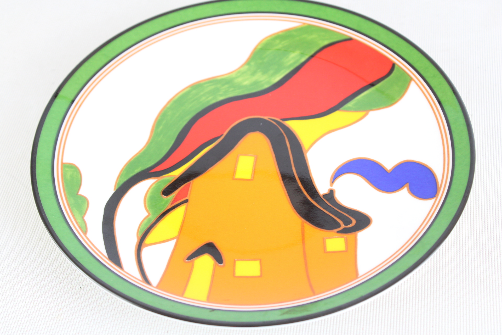 Wedgwood Clarice Cliff plate ornage house limited edition & cert