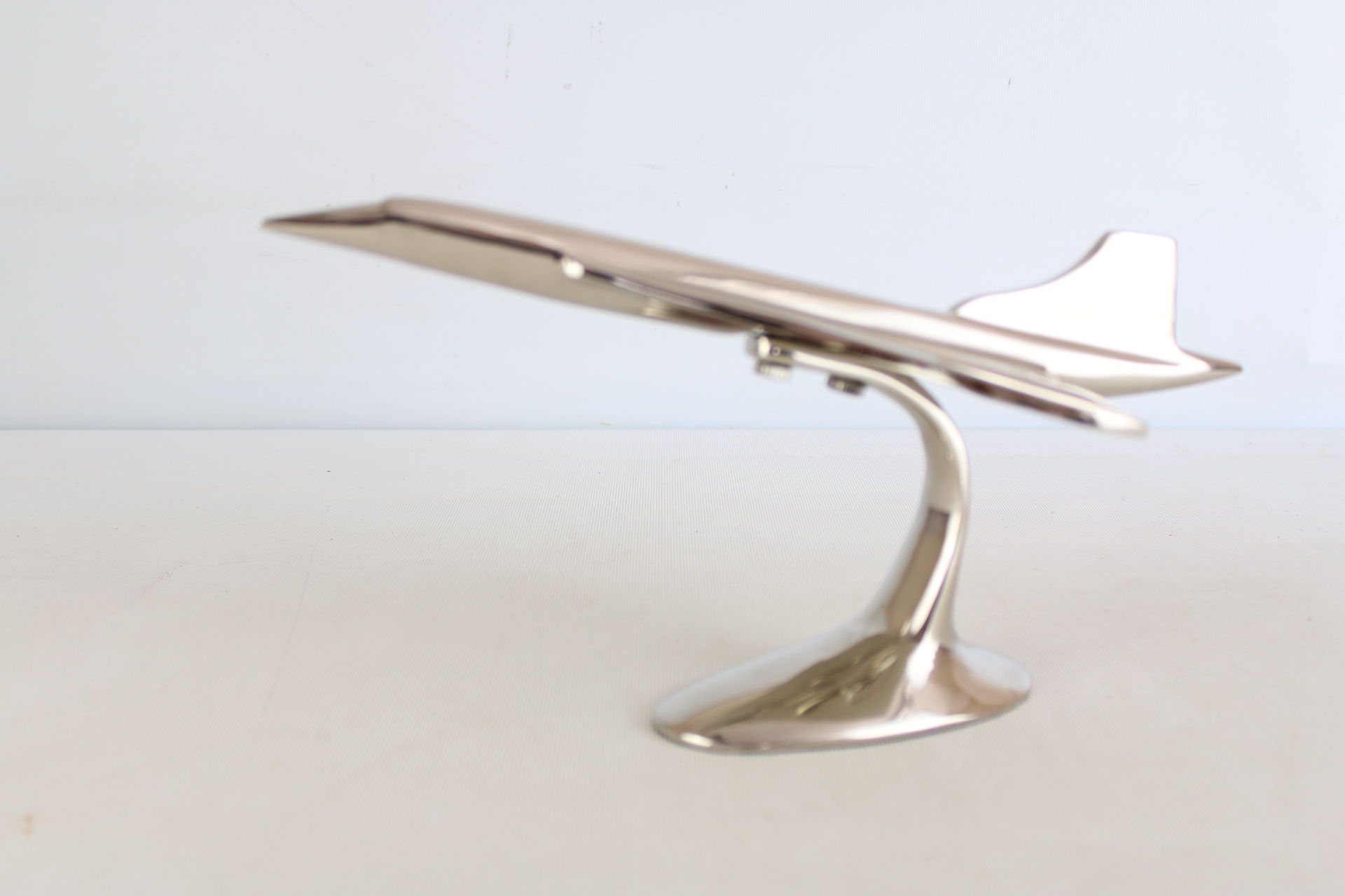 Chrome concorde on stand