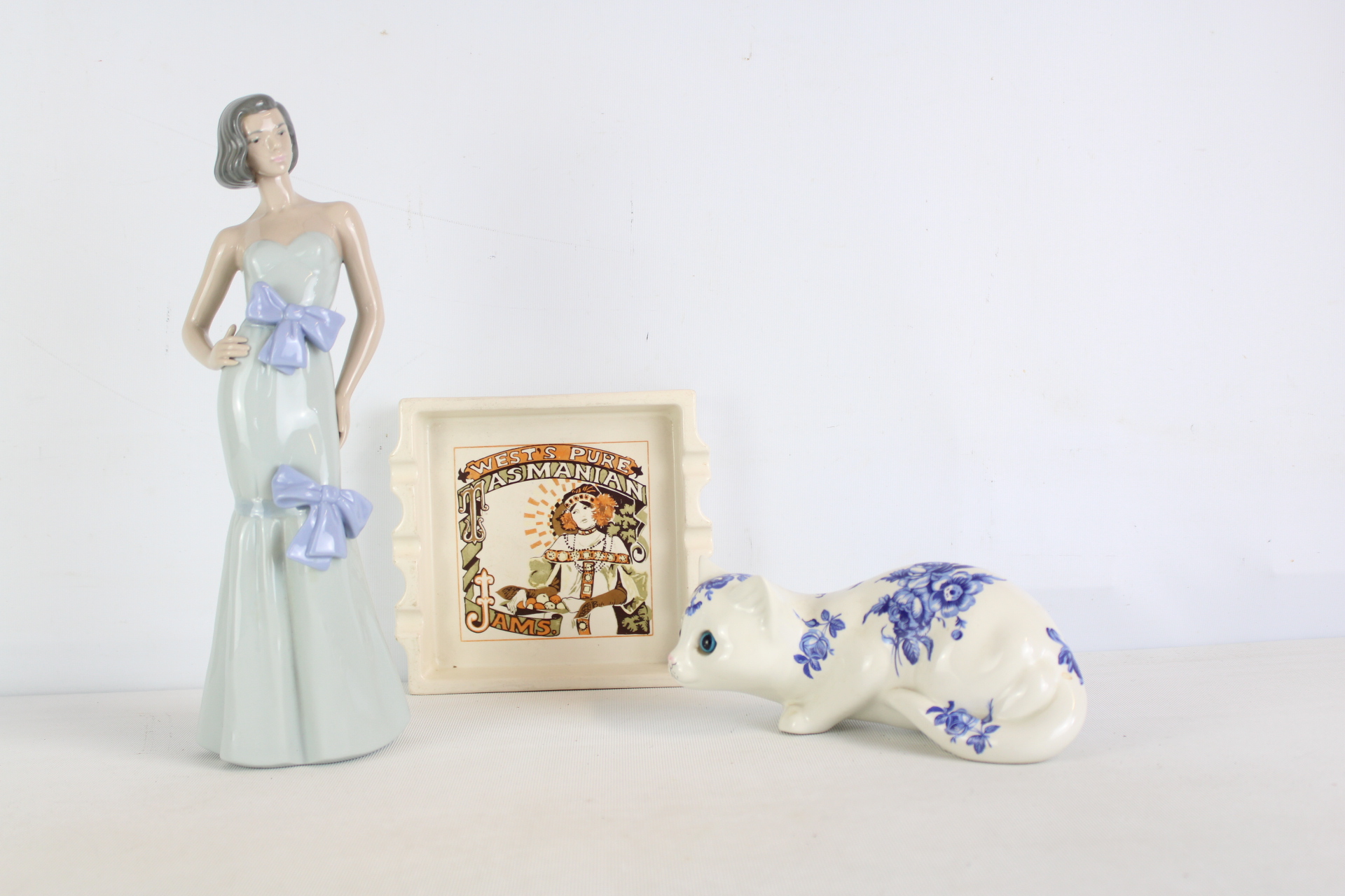 A Trio of Decorative Ceramic and Porcelain Items including Royal Doulton Charlotte HN4919