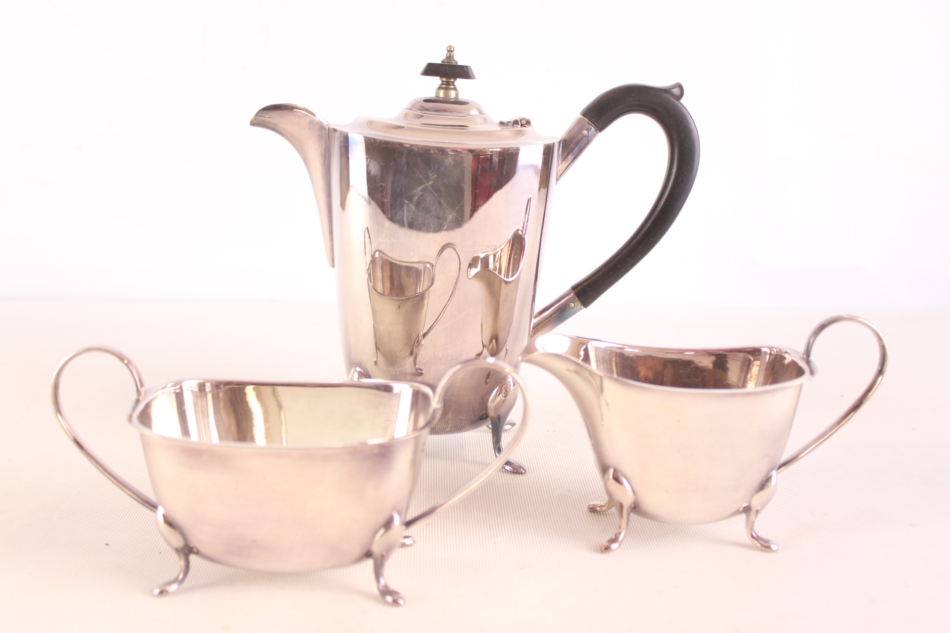 Silver plated 3 piece coffee service