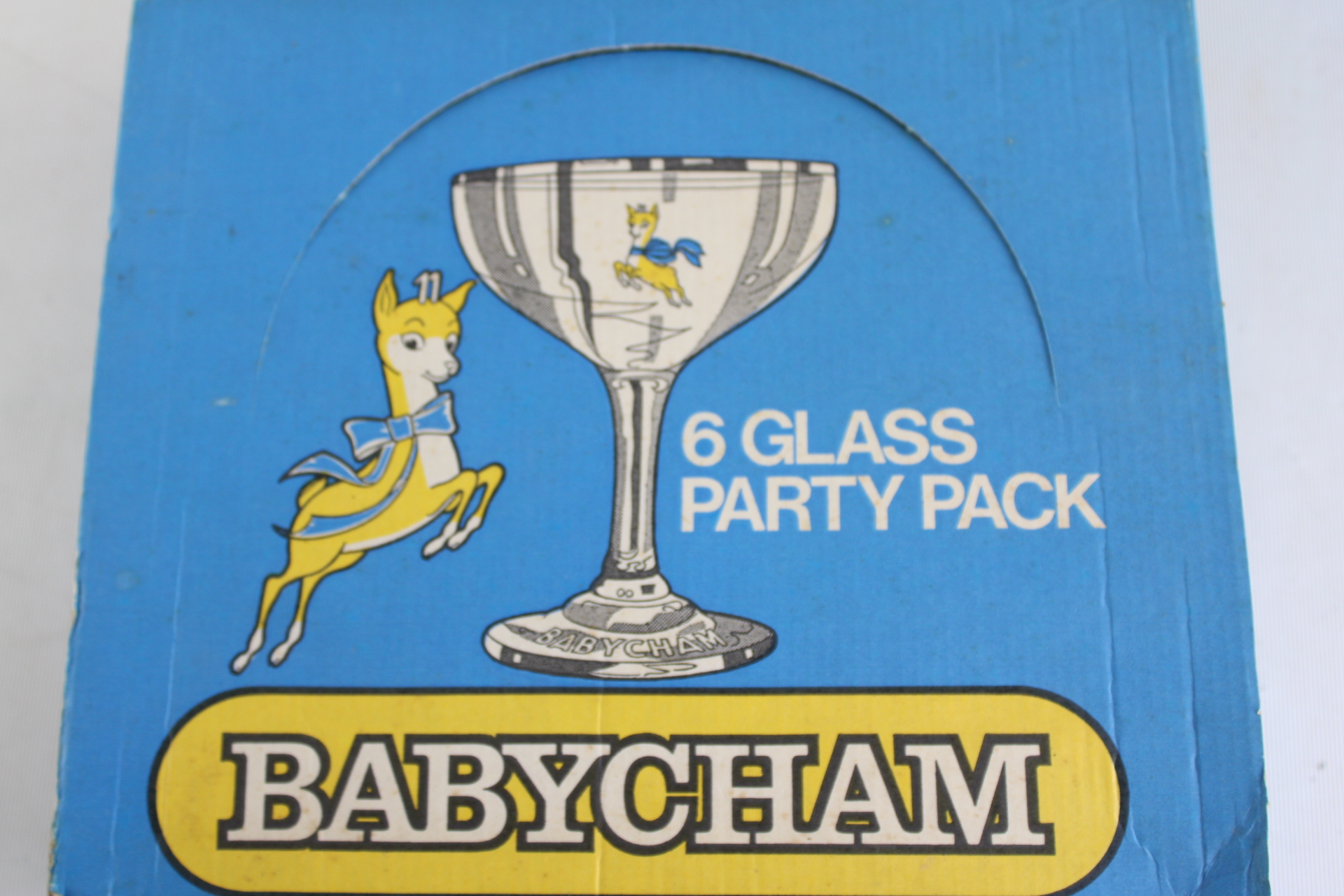 Babycham 6 Glass Party Pack in Original Retail Box