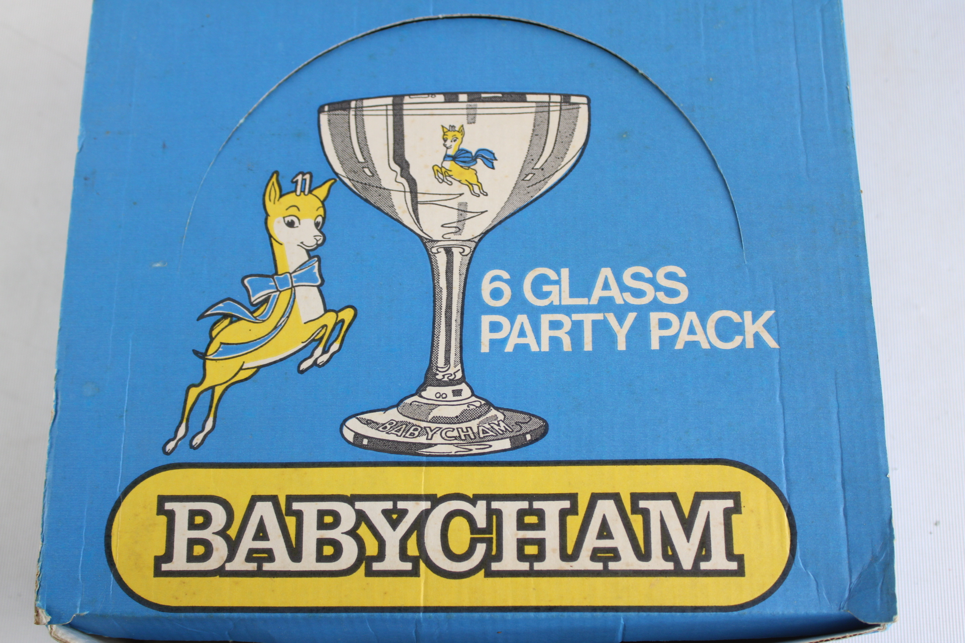 Babycham 6 Glass Party Pack in Original Retail Box