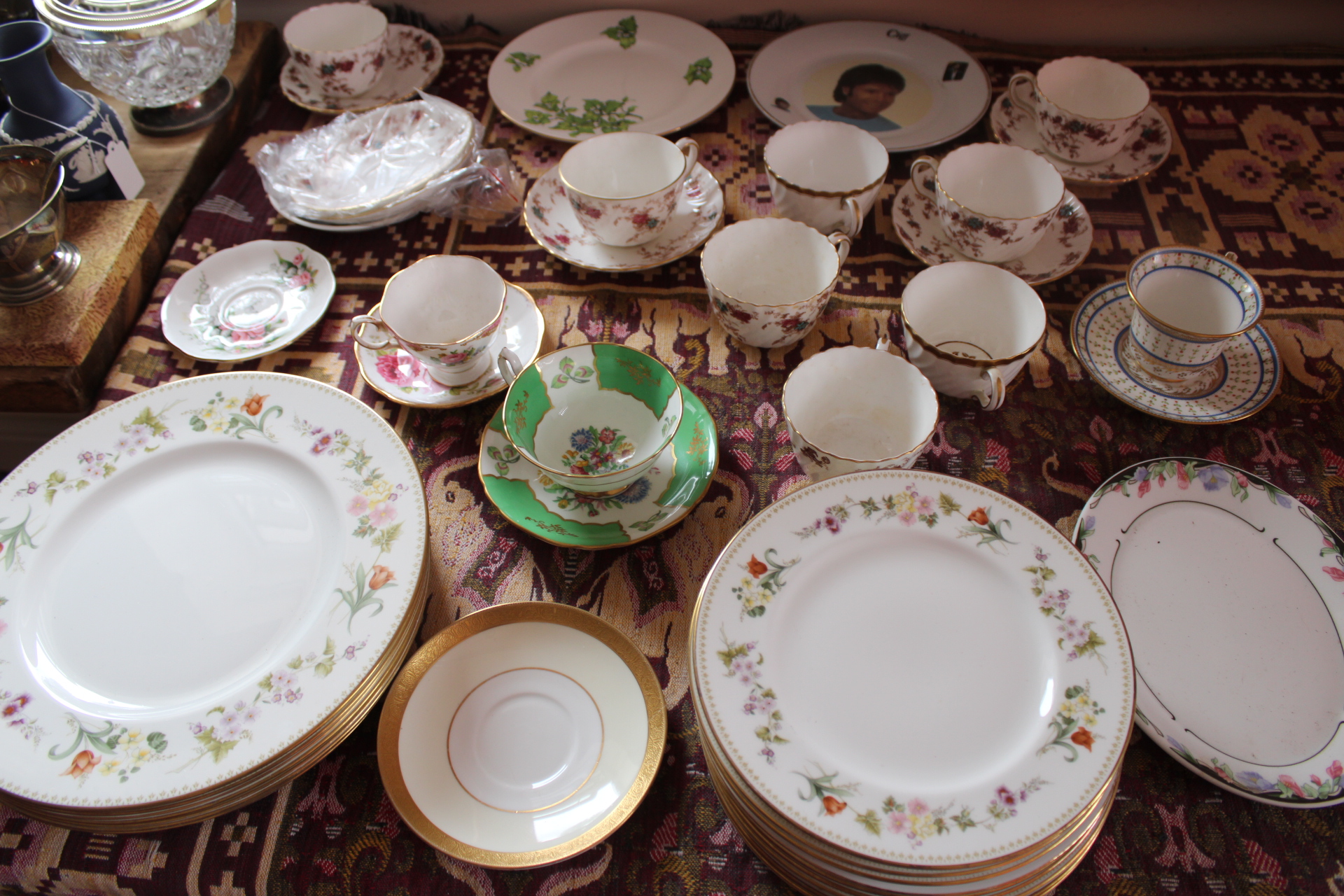 An Assortment of English and Continental Porcelain Tableware Including Wedgwood Mirabelle Pattern