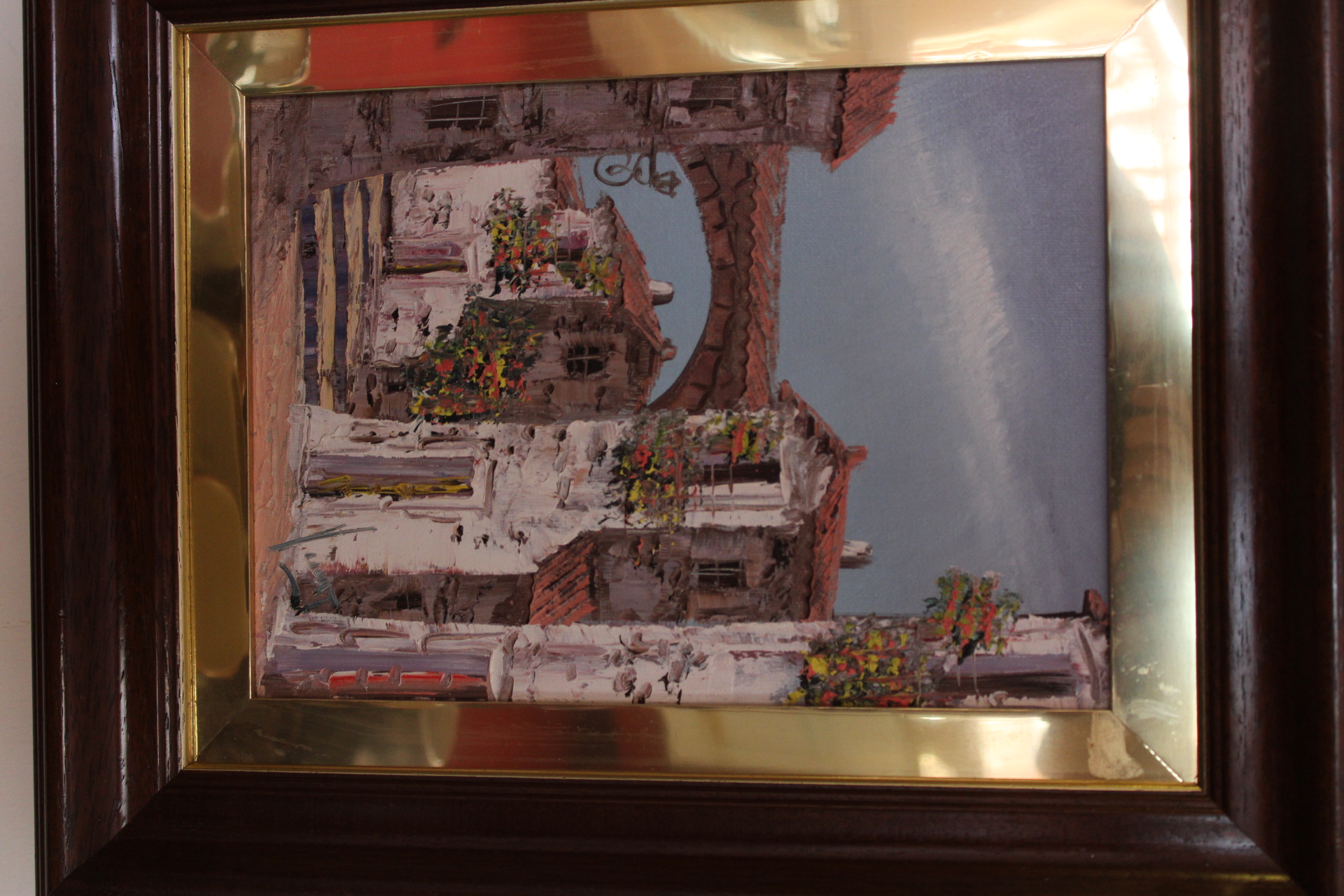 Pablo, Spanish Street Scene Oil on Canvas