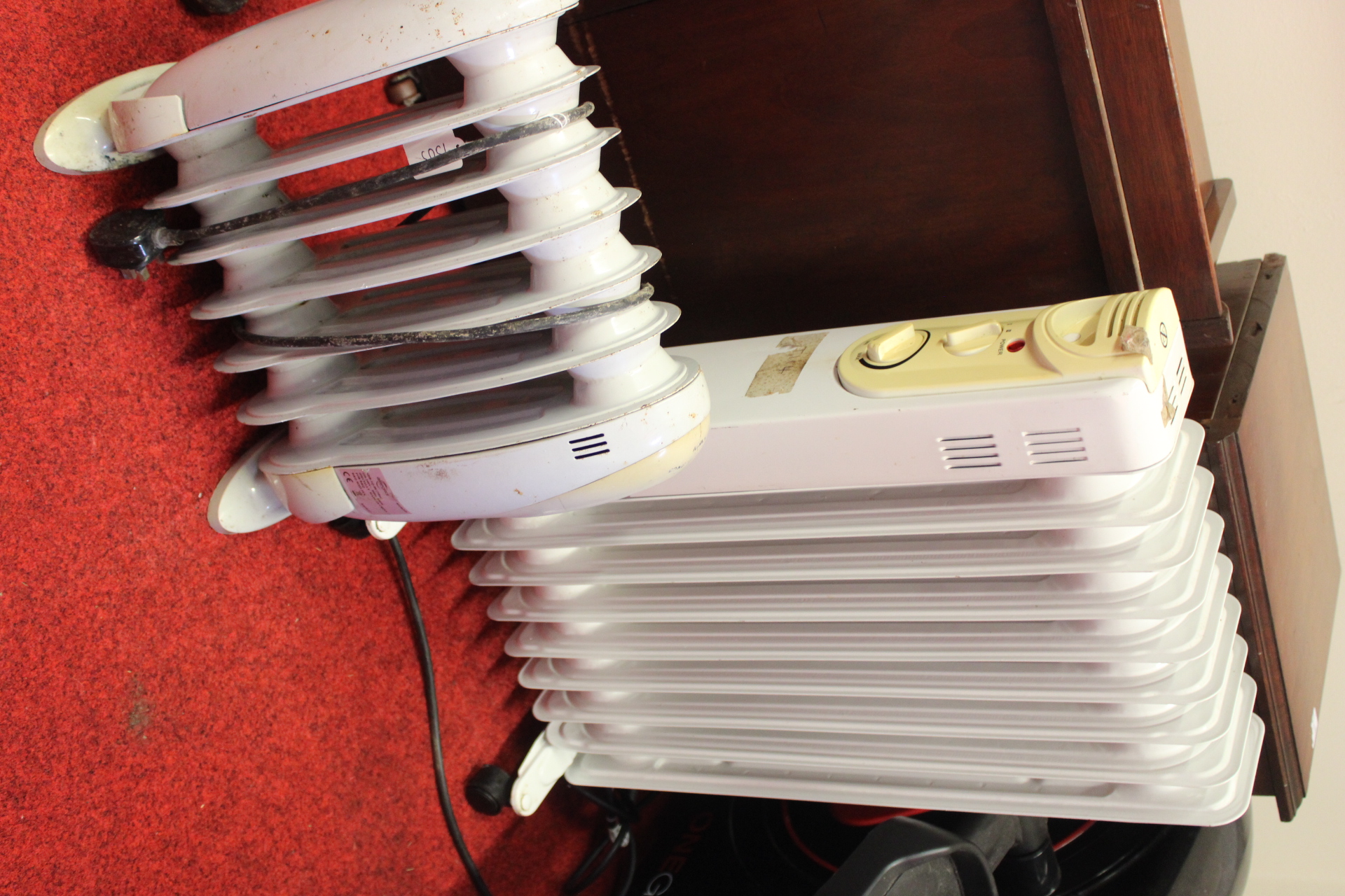 Two Portable Oil-Filled Electric Radiator Heaters