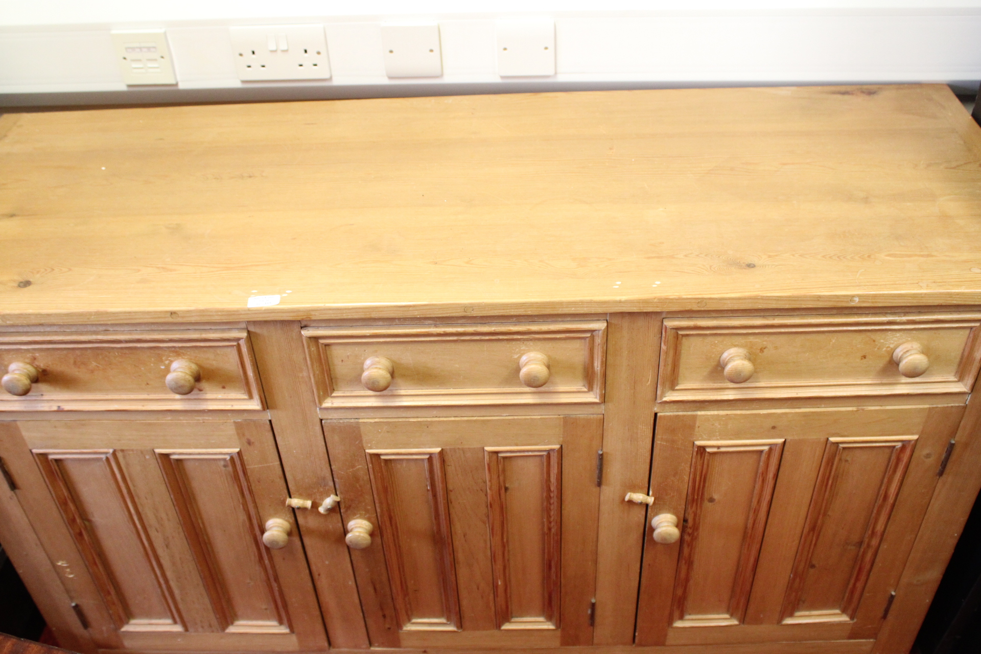 Antique English Pine Sideboard