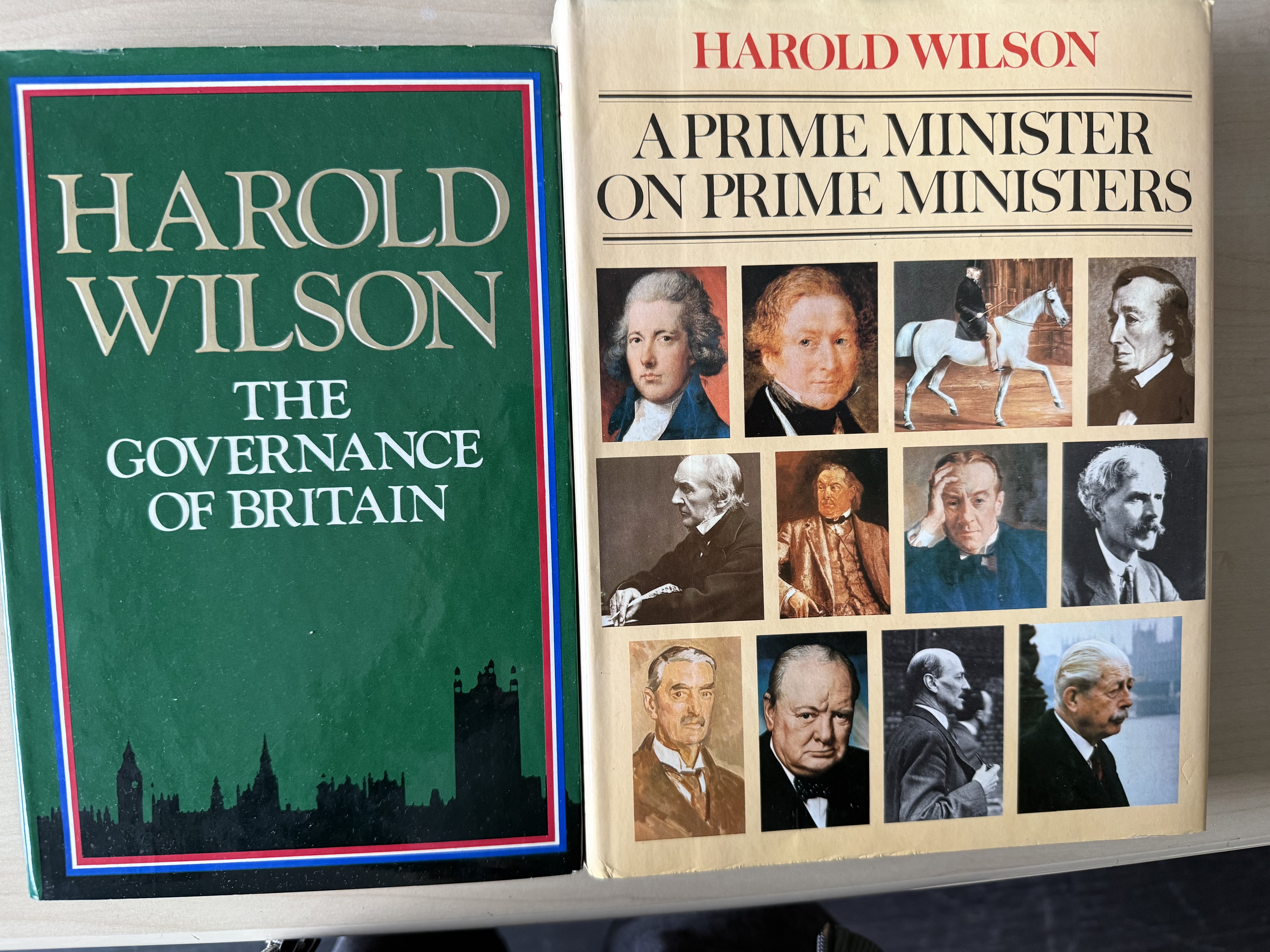 2x Harold Wilson books signed by Harold Wilson