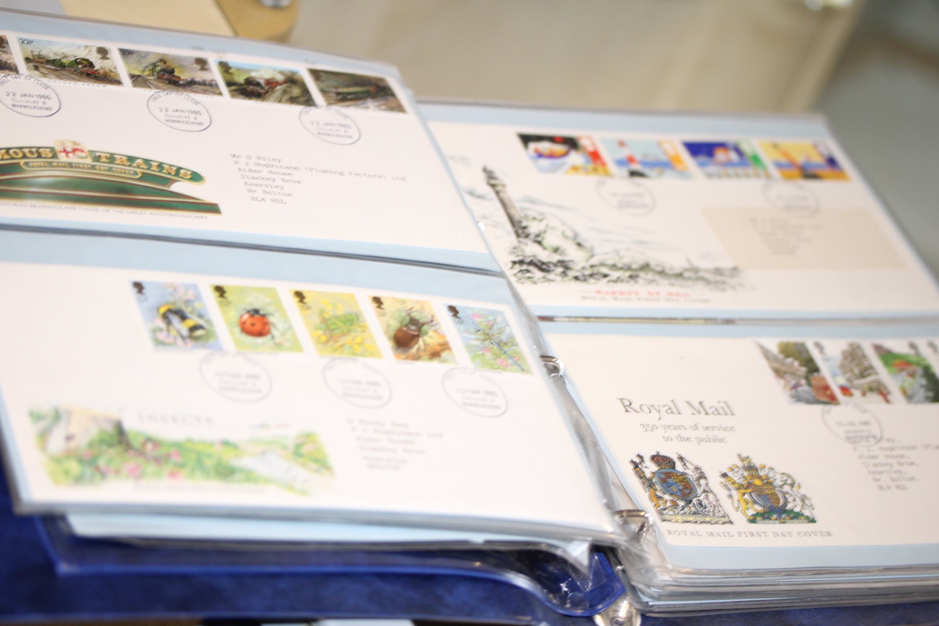 An album of first day covers