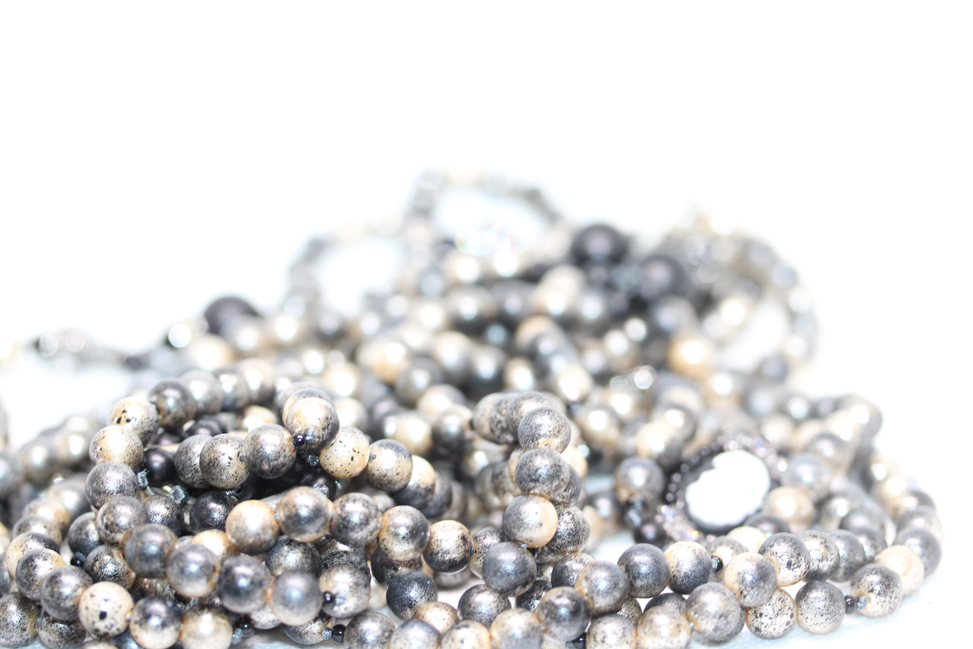 Collection of stimulated pearls