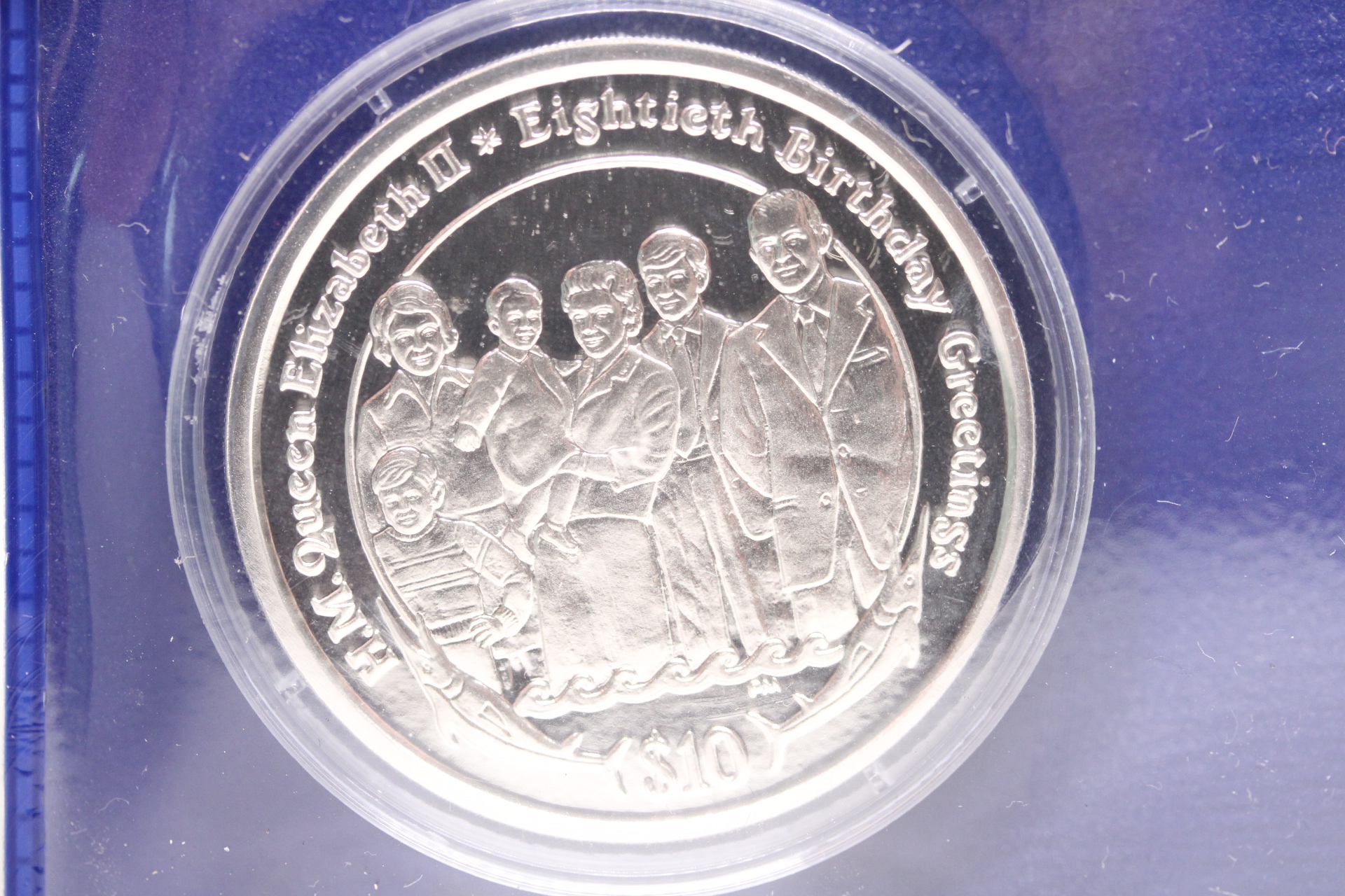 2006 Queen elizabeth II & family silver proof coin 925 silver 28.28g 38.60mm