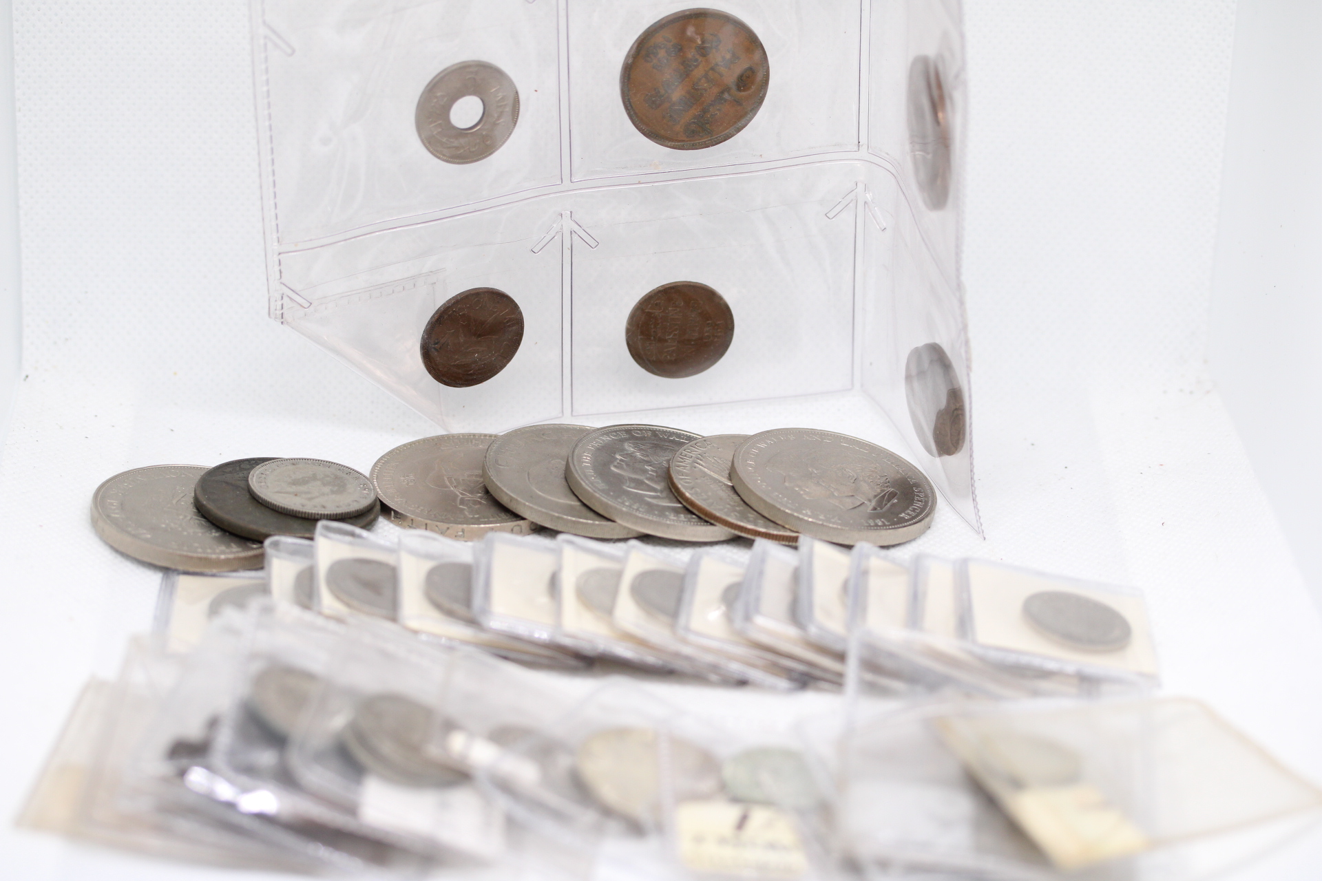 A selection of mixed coin inc silver