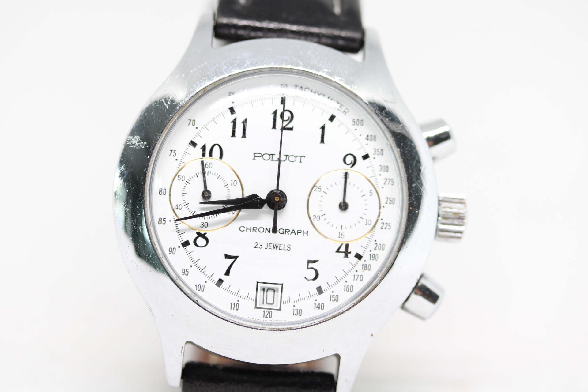 Gents Poljot Mechanical 23 Jewel Chronograph Watch Powered by Poljot Valjeux 3133, Please see photographs of the Movement.