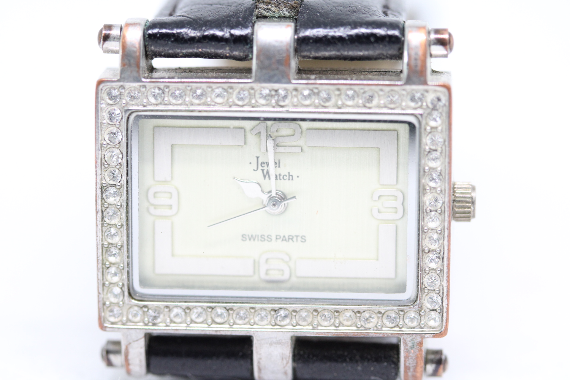 Ladies Jewel Quartz Fashion Watch with Swiss Parts on size 22 Condor Leather Strap.