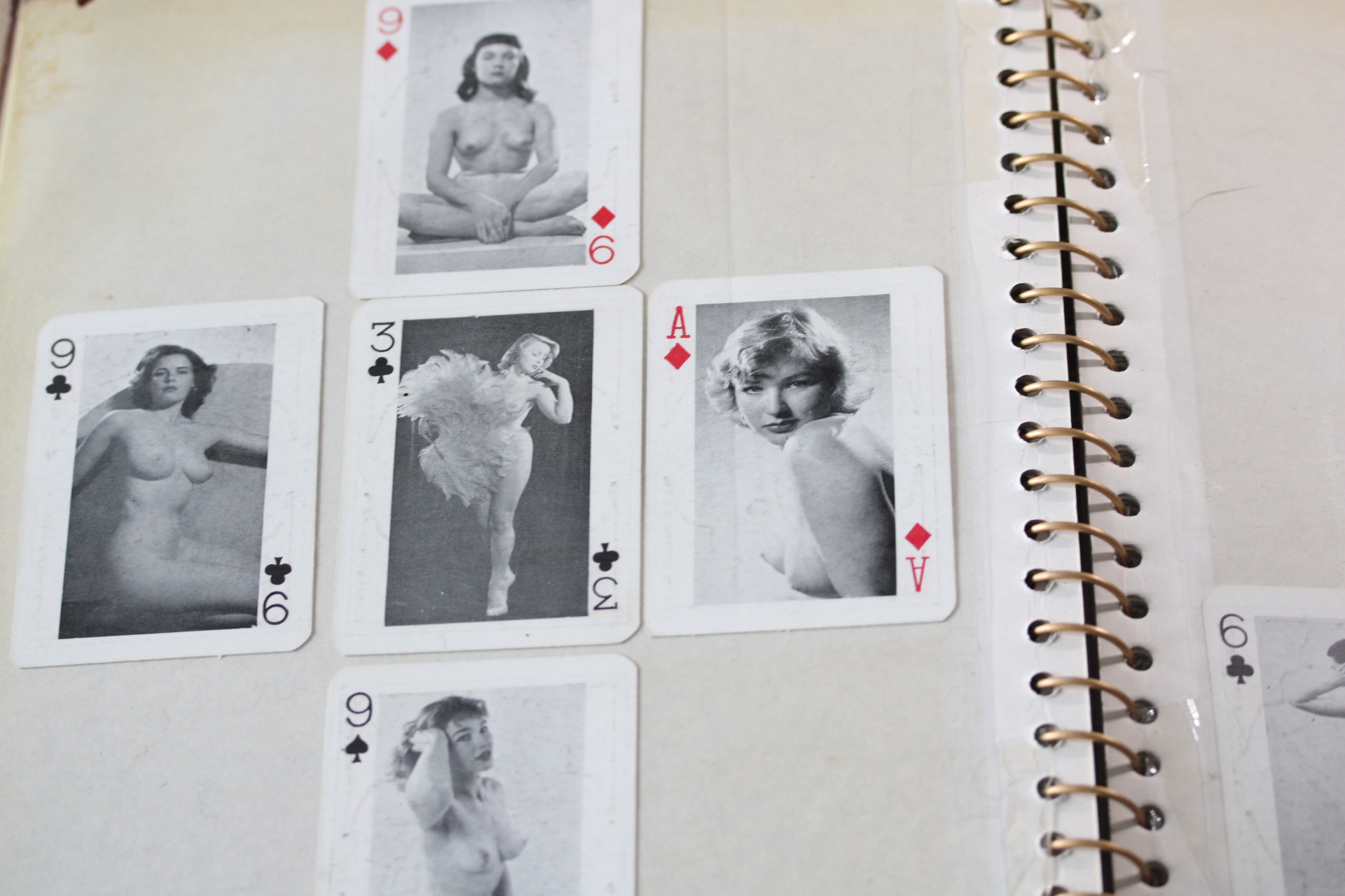 Collection of 1950's/60s glamour playing cards