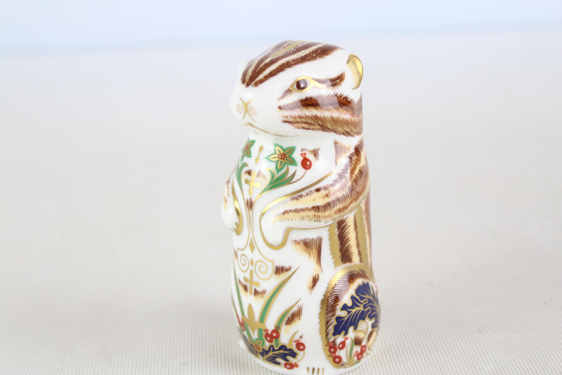 Royal crown derby Chester chipmunk with gold stopper