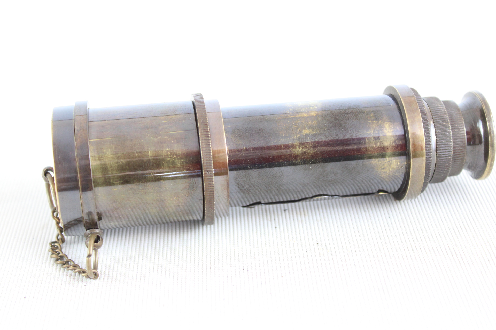 Brass 3 draw telescope