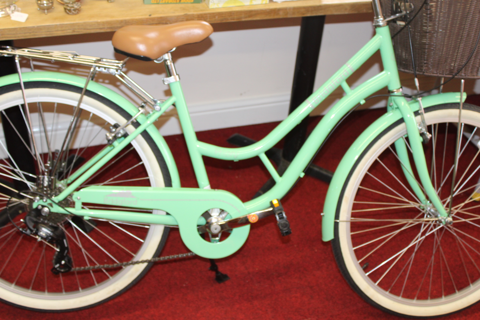 Bridgford Mint Green Ladies Town Bicycle