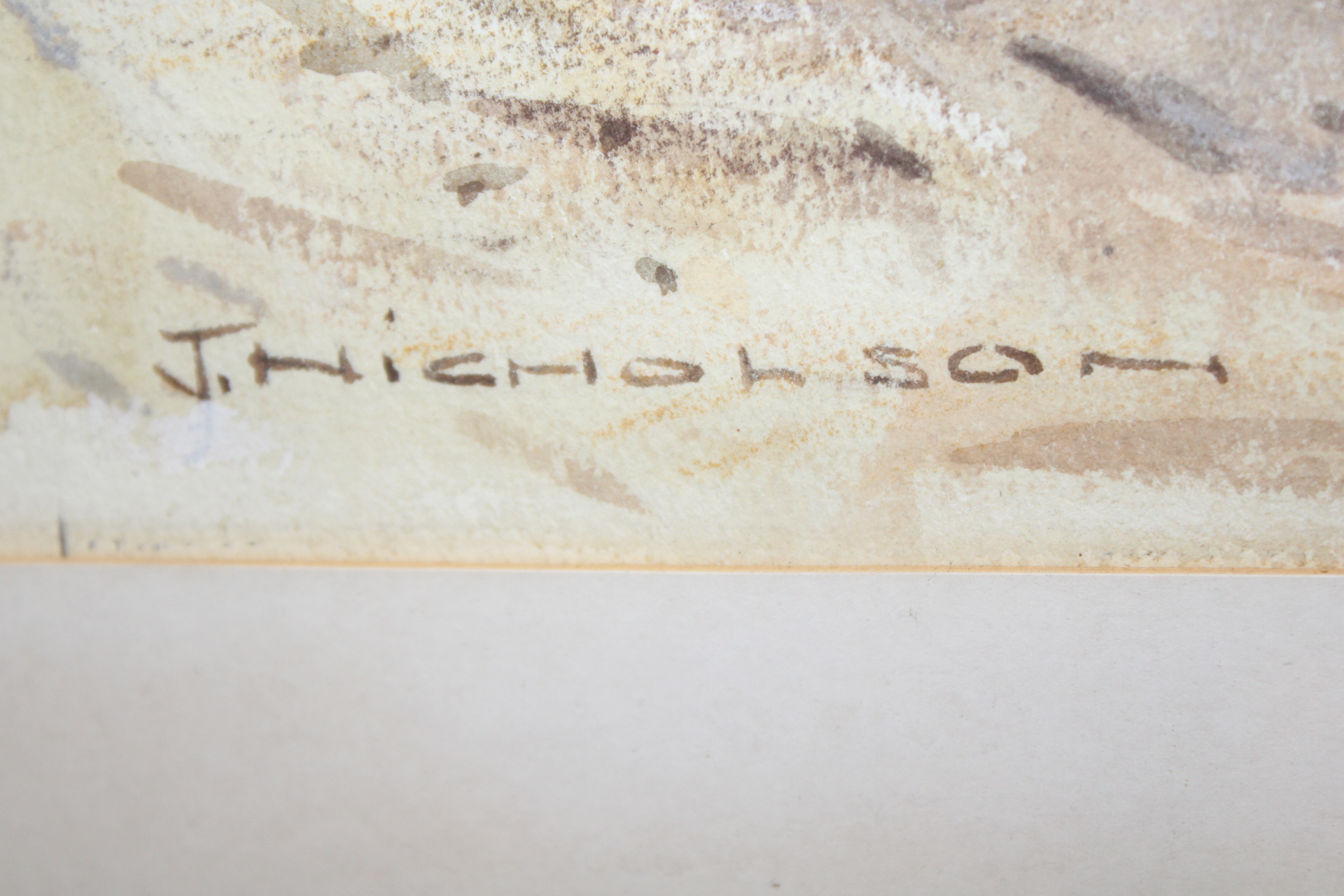 J. Nicholson, Firwood Fold, Watercolor on Paper