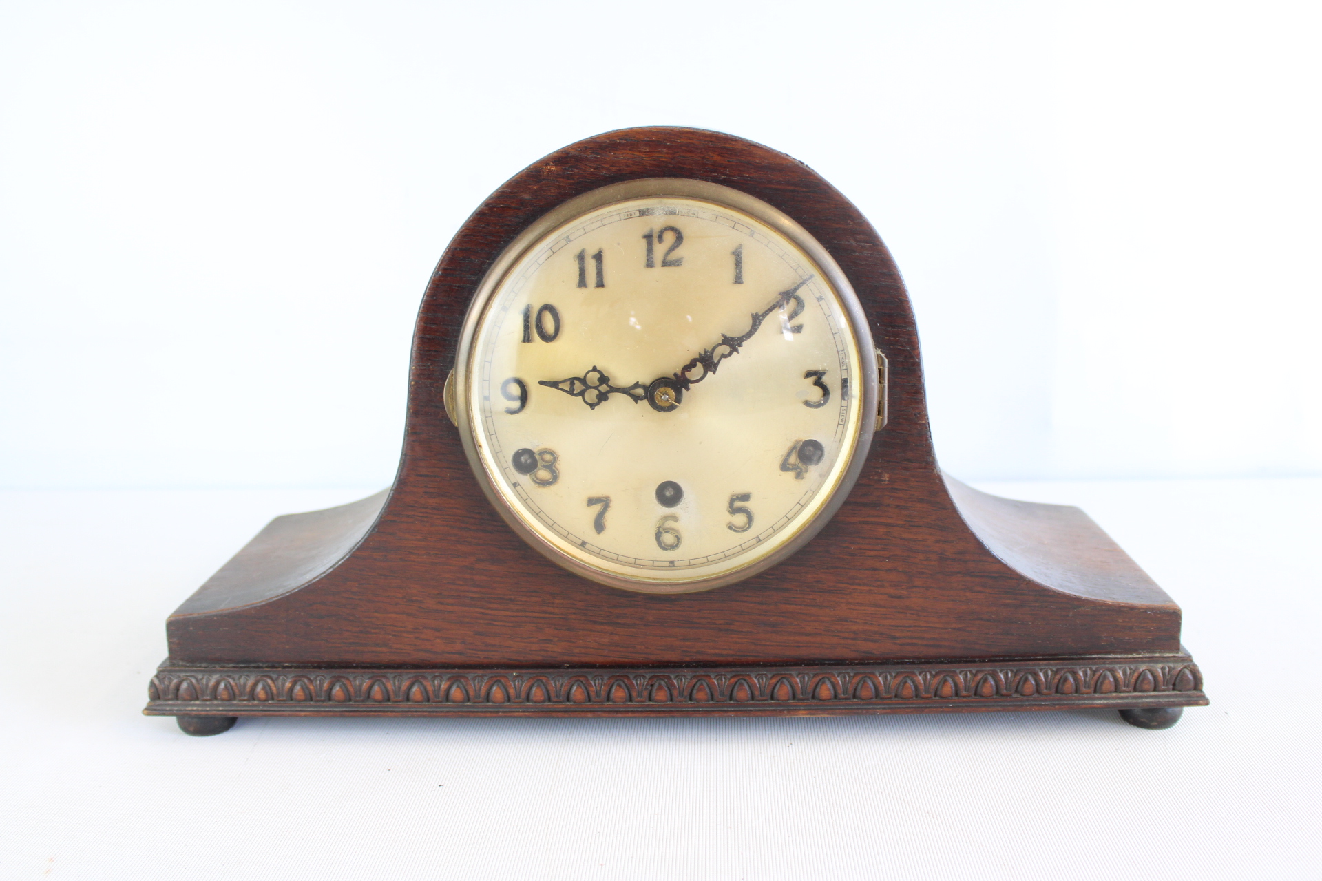Seth Thomas Tambour Mahogany Mantel Clock