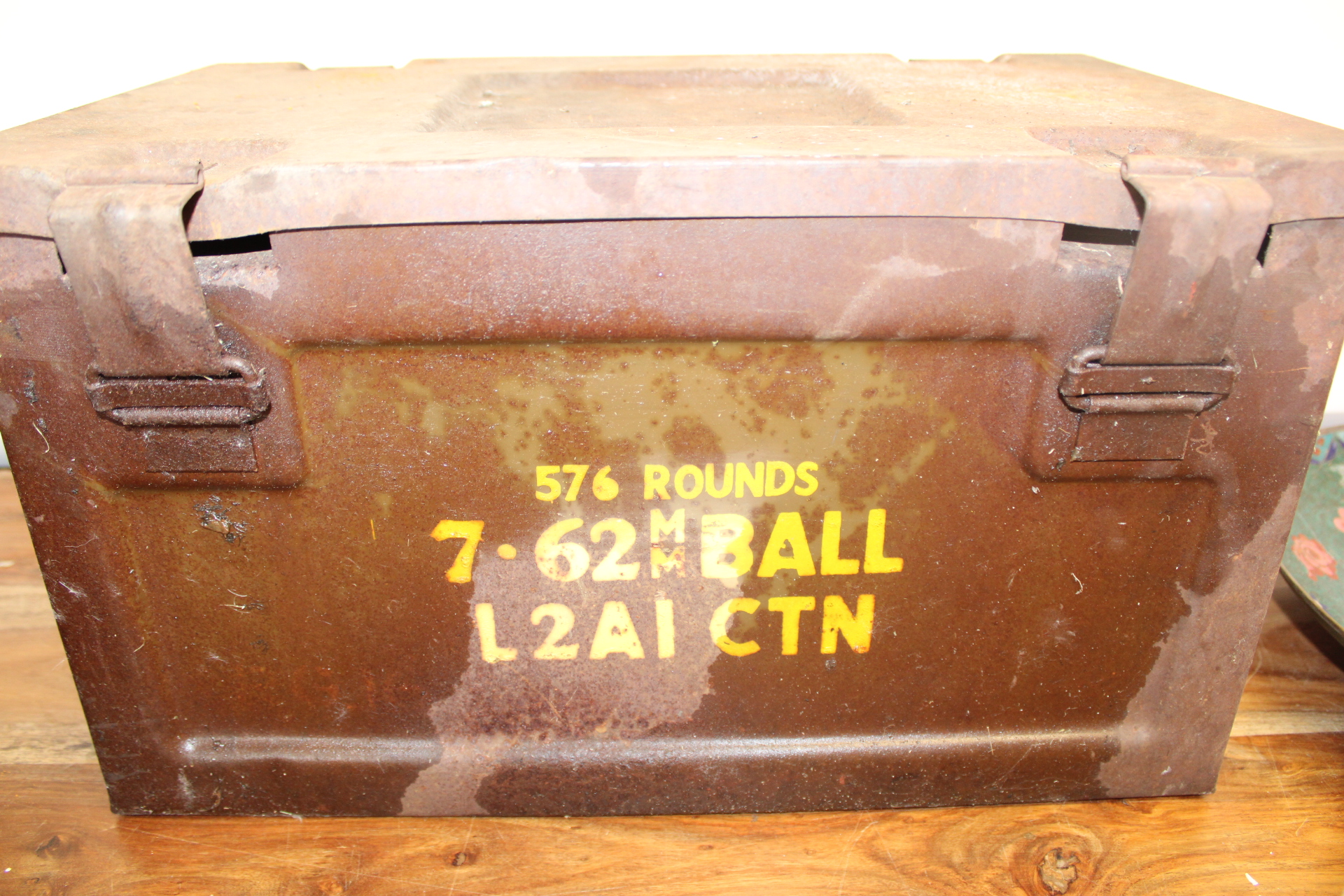 British Military 7.62mm L2A1 Steel Ammunition Box