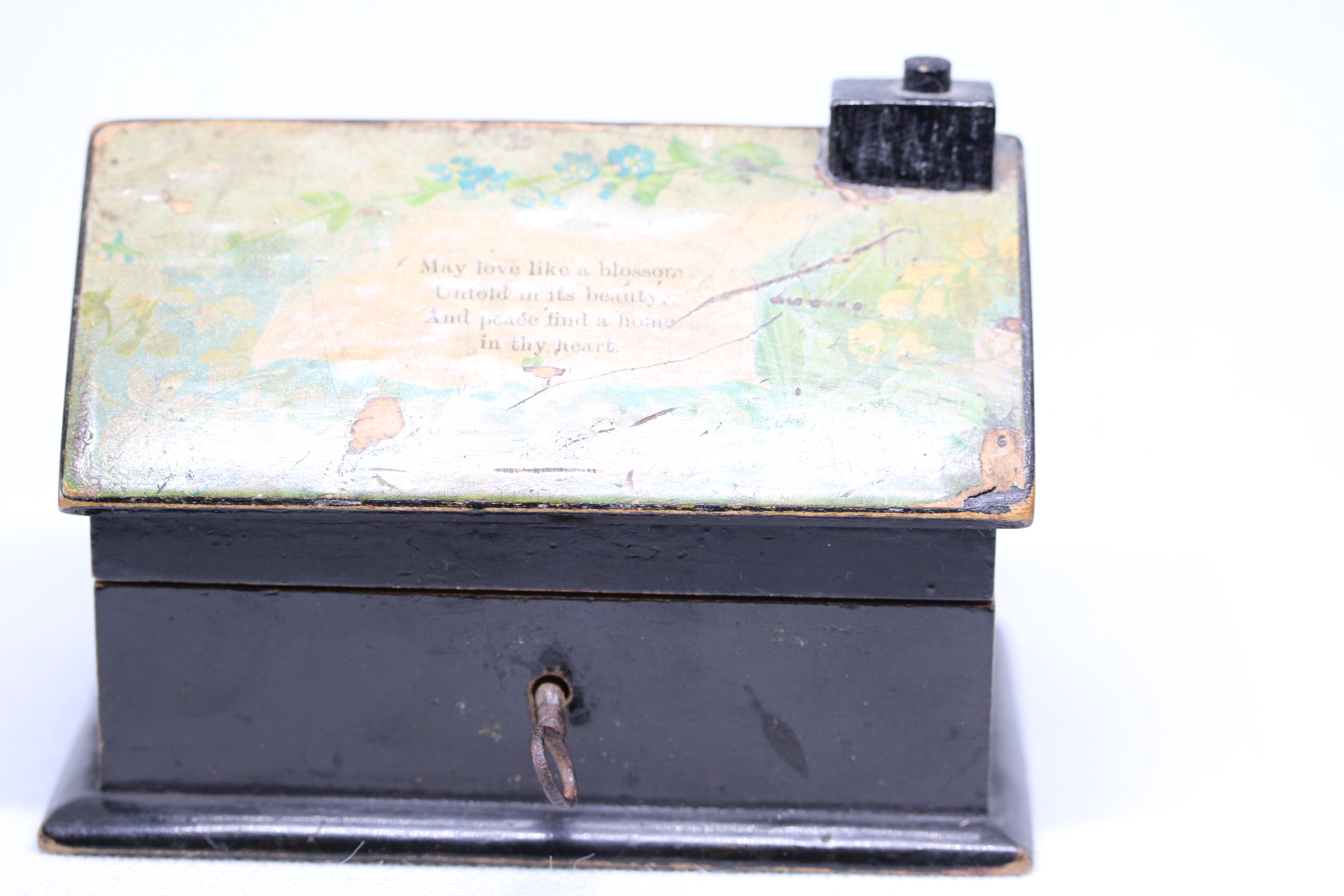 Novlety money box in the form of a cottage