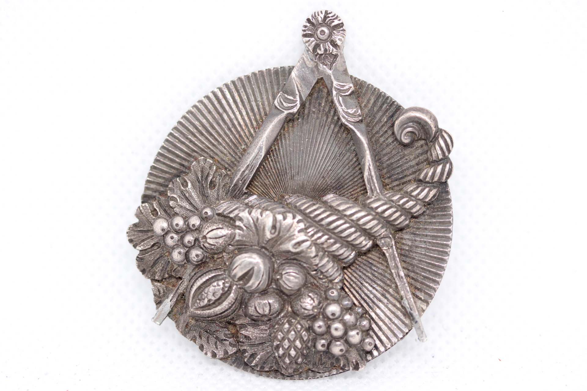 Silver masonic medal