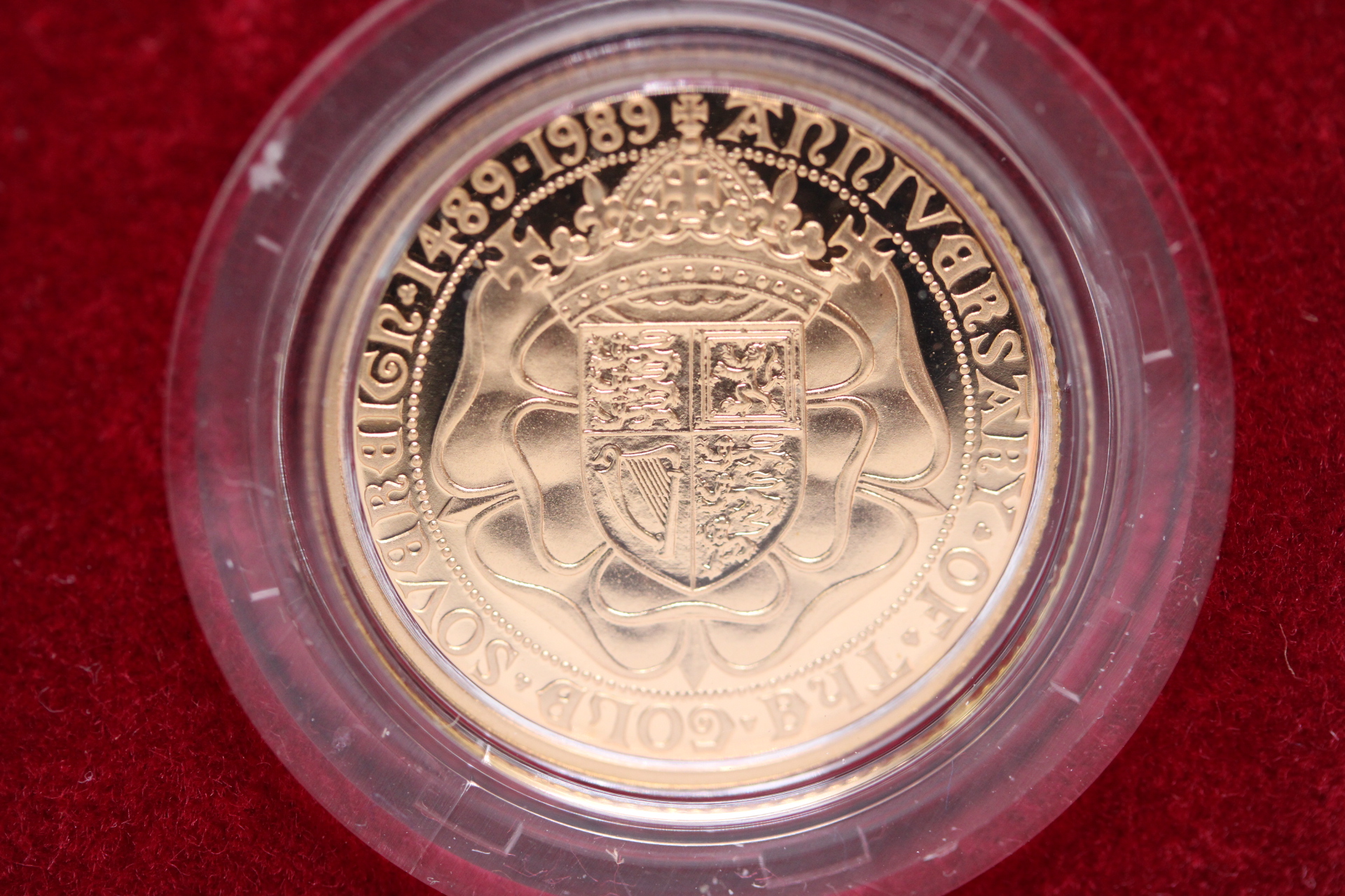 500th anniversary of the first gold sovereign 1489-1989