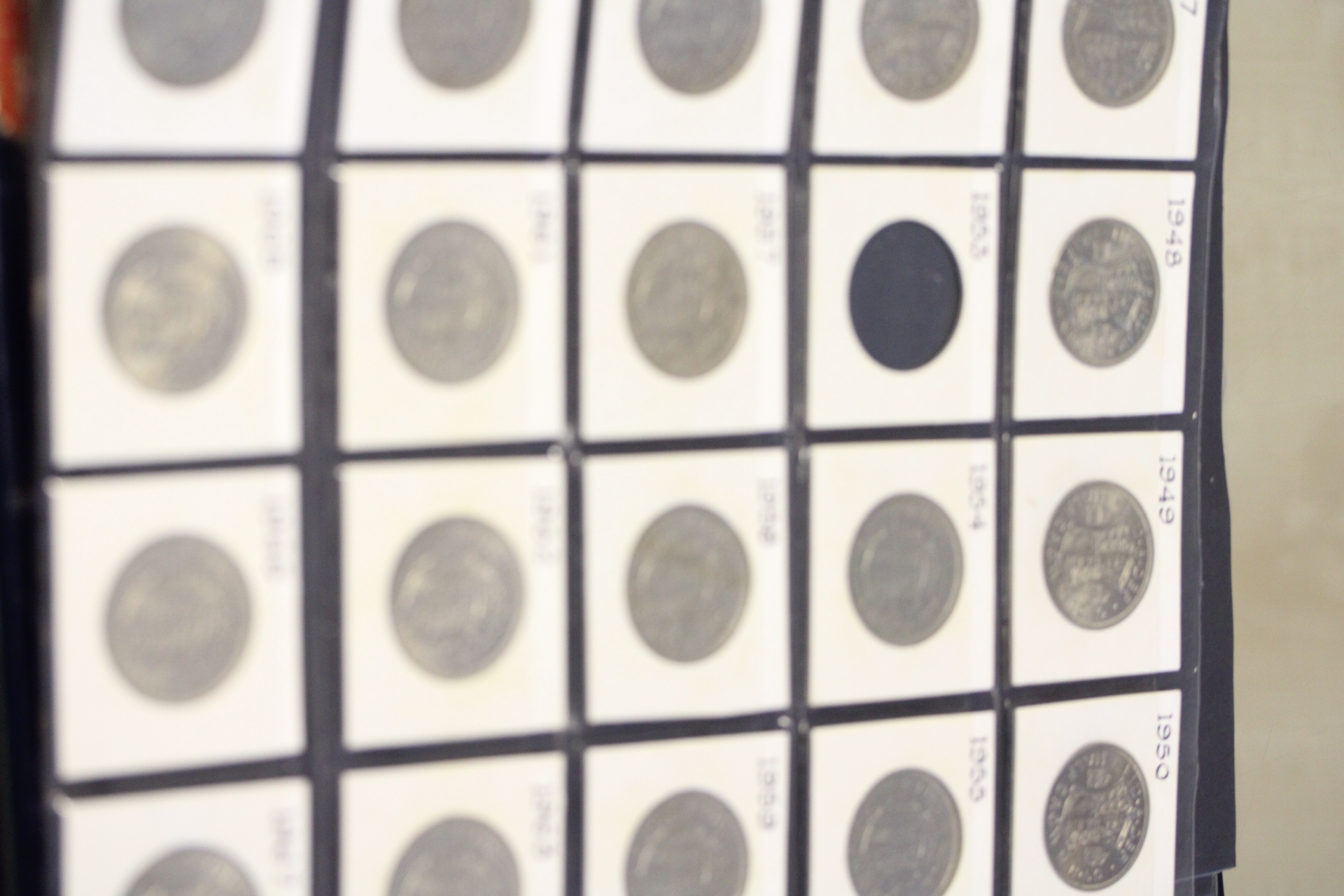 Album of British silver coins