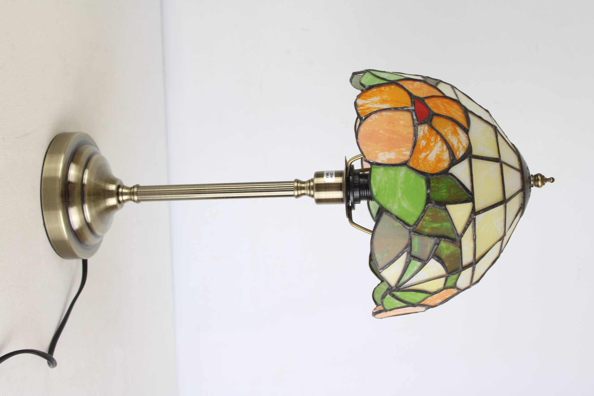 Tiffany-Style Stained Glass Floral Table Lamp