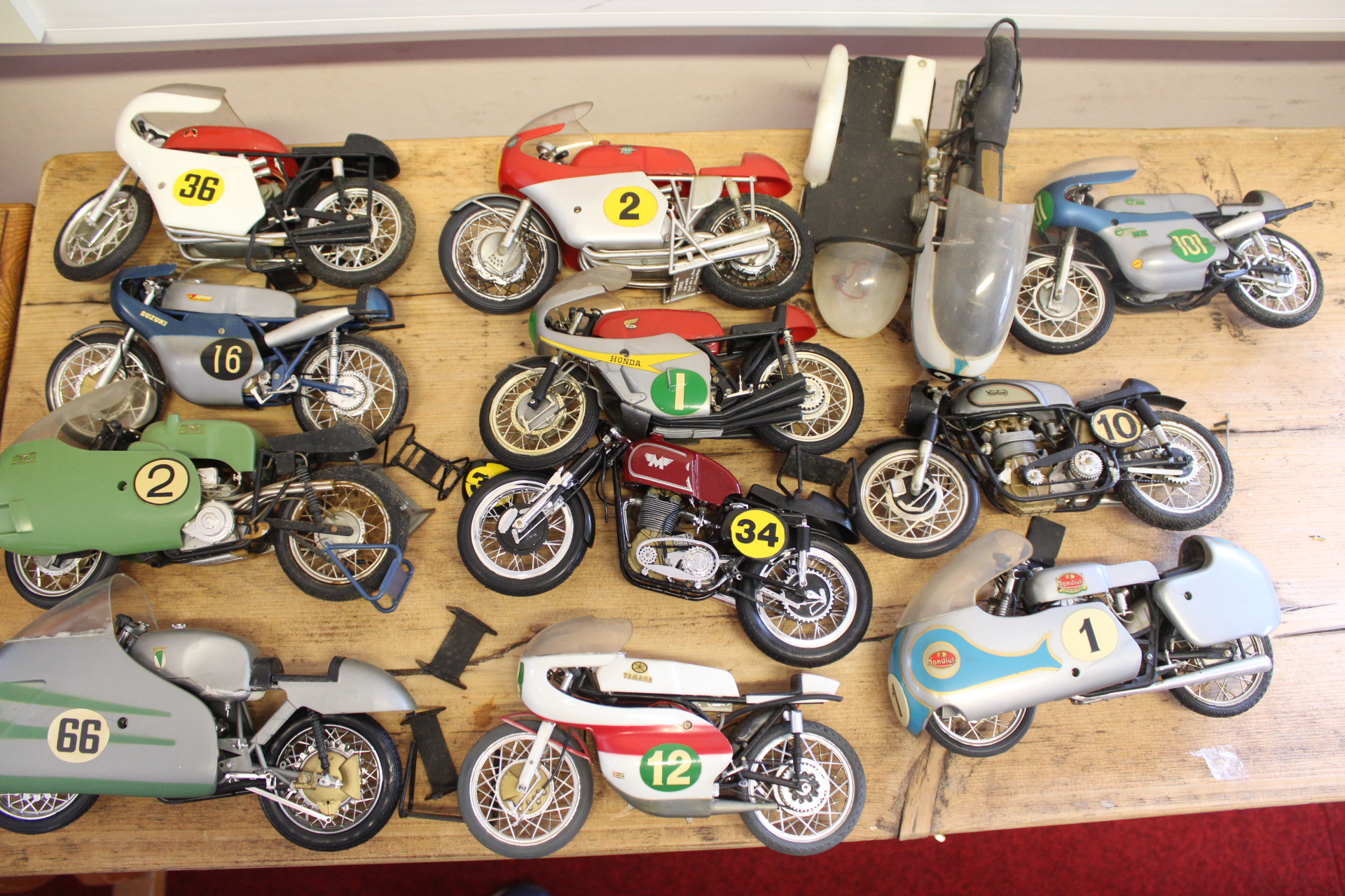 A Collection of Protar 1/9 Scale Vintage Grand Prix Racing Motorcycle Model Kits
