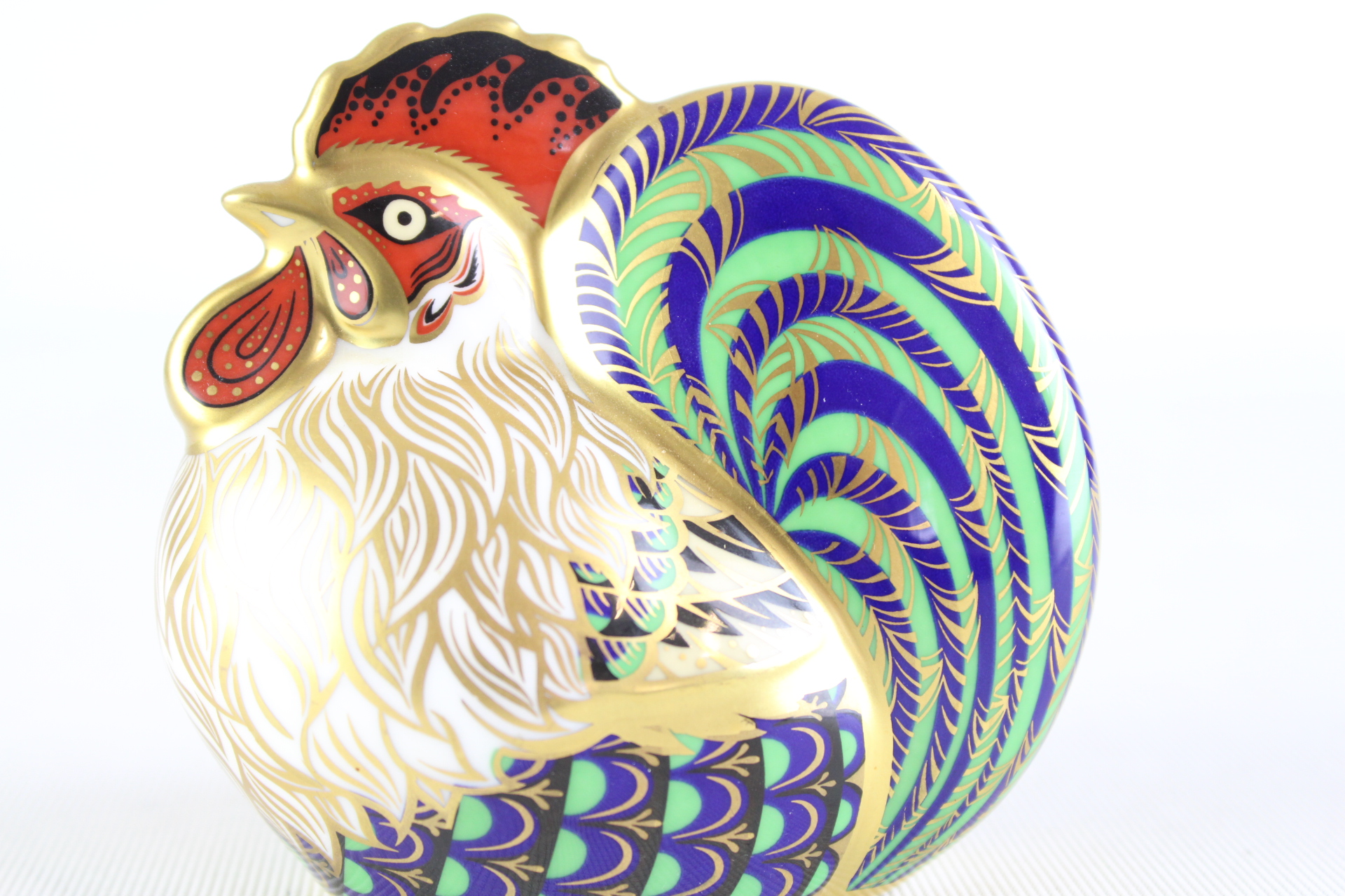 Royal Crown Derby Farmyard Cockerel Limited Edition Bone China Paperweight