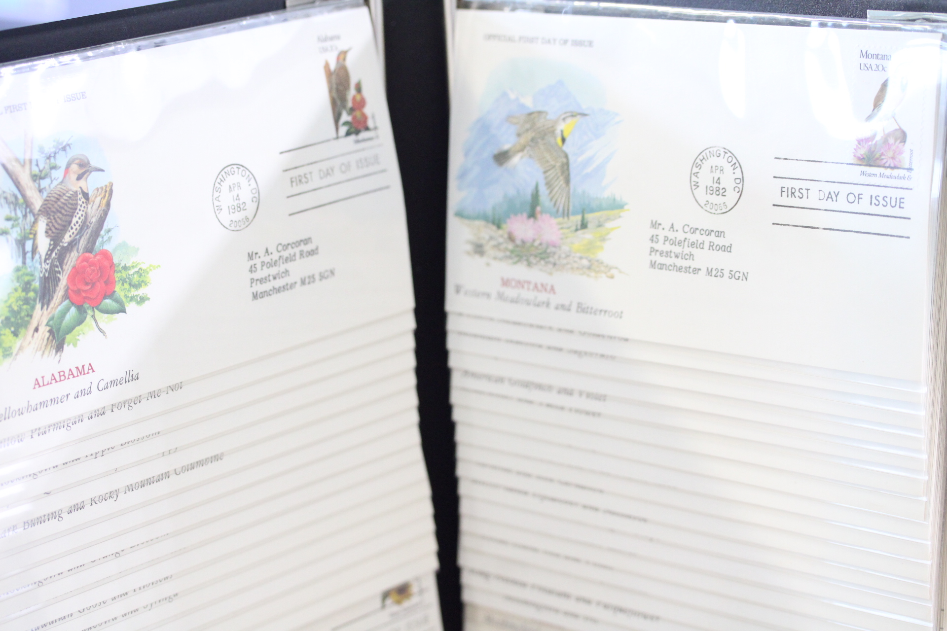The offical birds & flowers of fifty states - first day cover collection