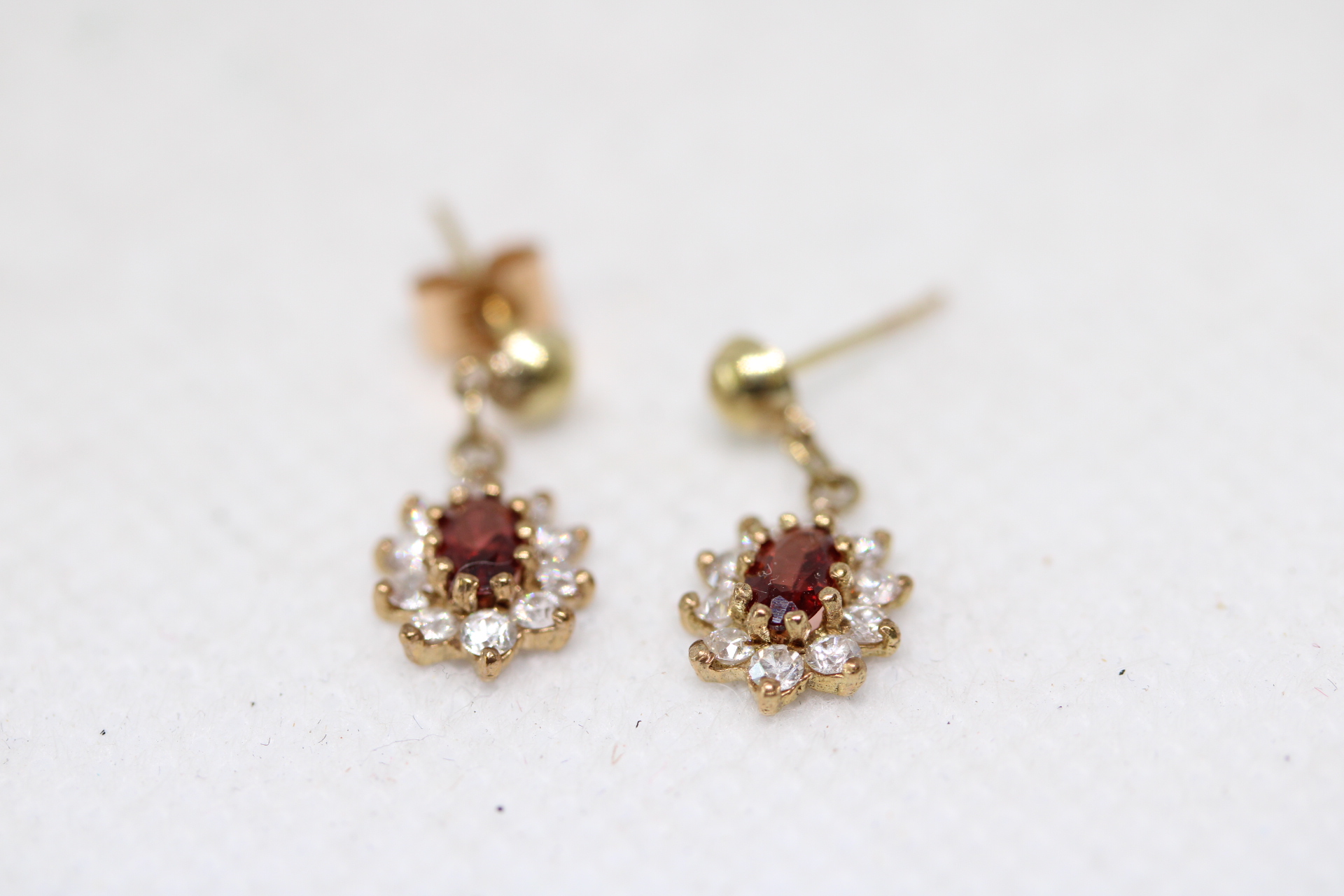 Pair of 9ct gold earrings