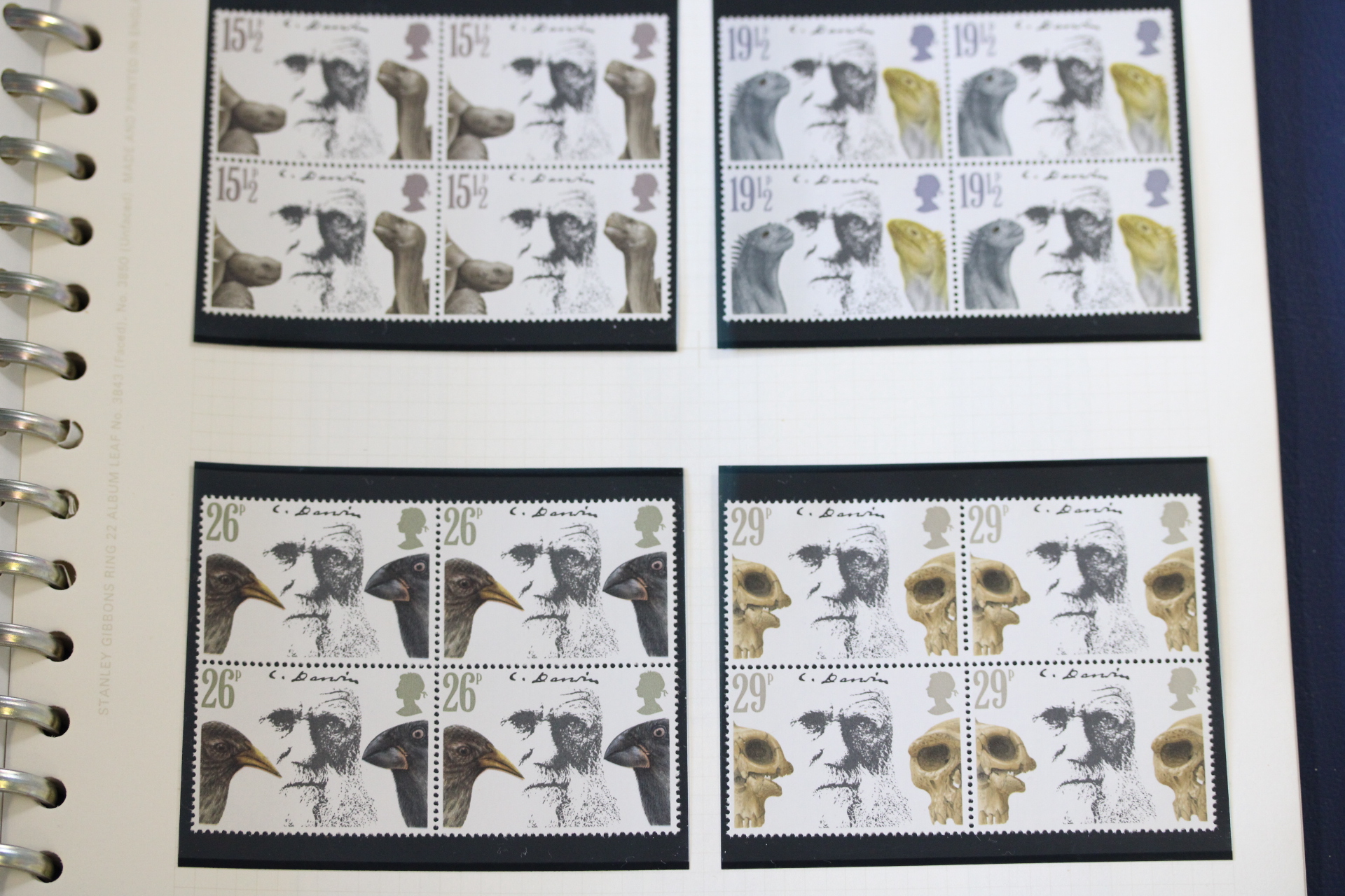 An album of British mint stamps
