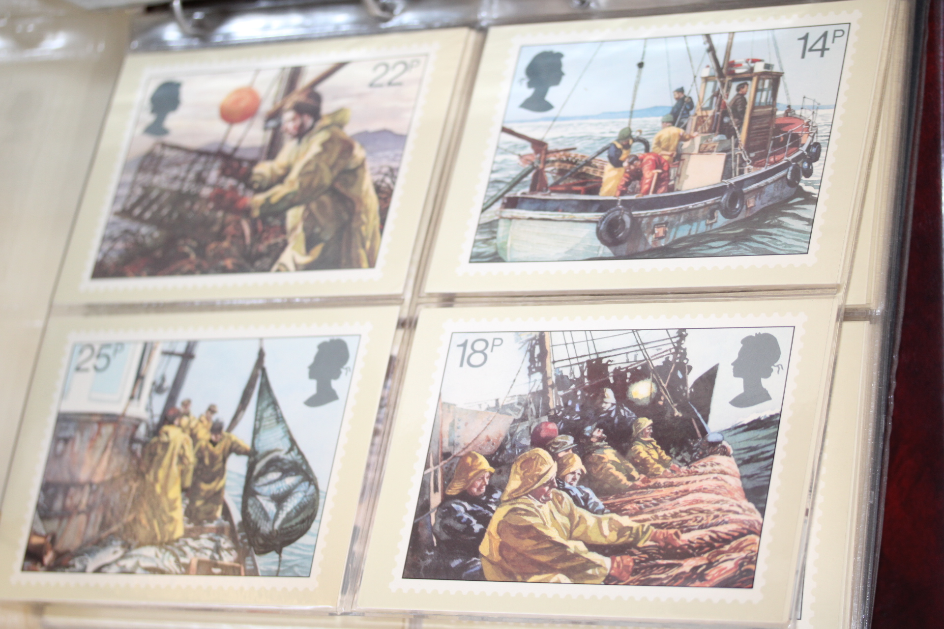 UK 1981 PHQ Card Collection, Fishing Industry SG 1166-1169, First Day Cancels
