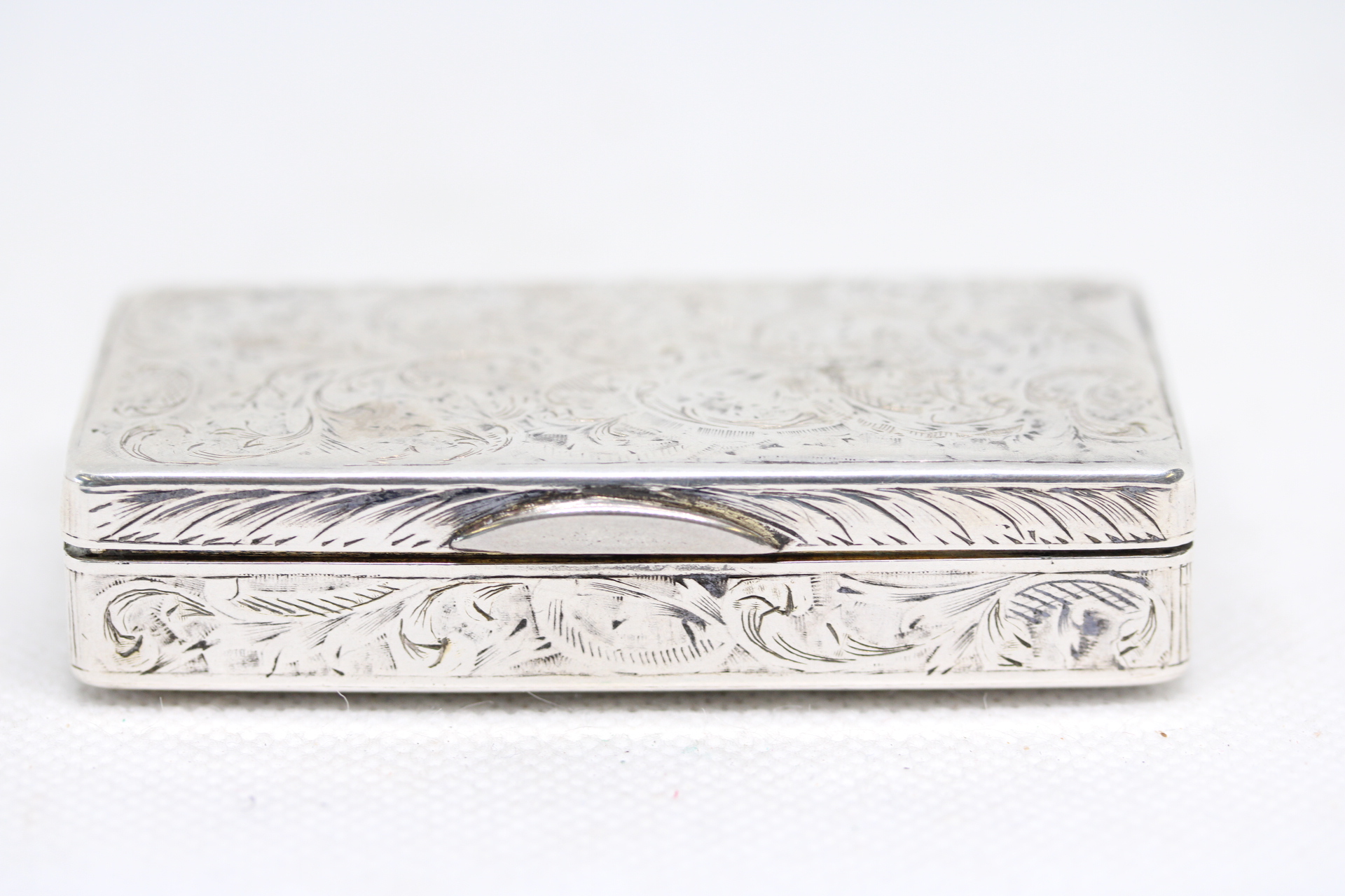 Russian silver table snuff box with gold interior c1851 Total weight 78g