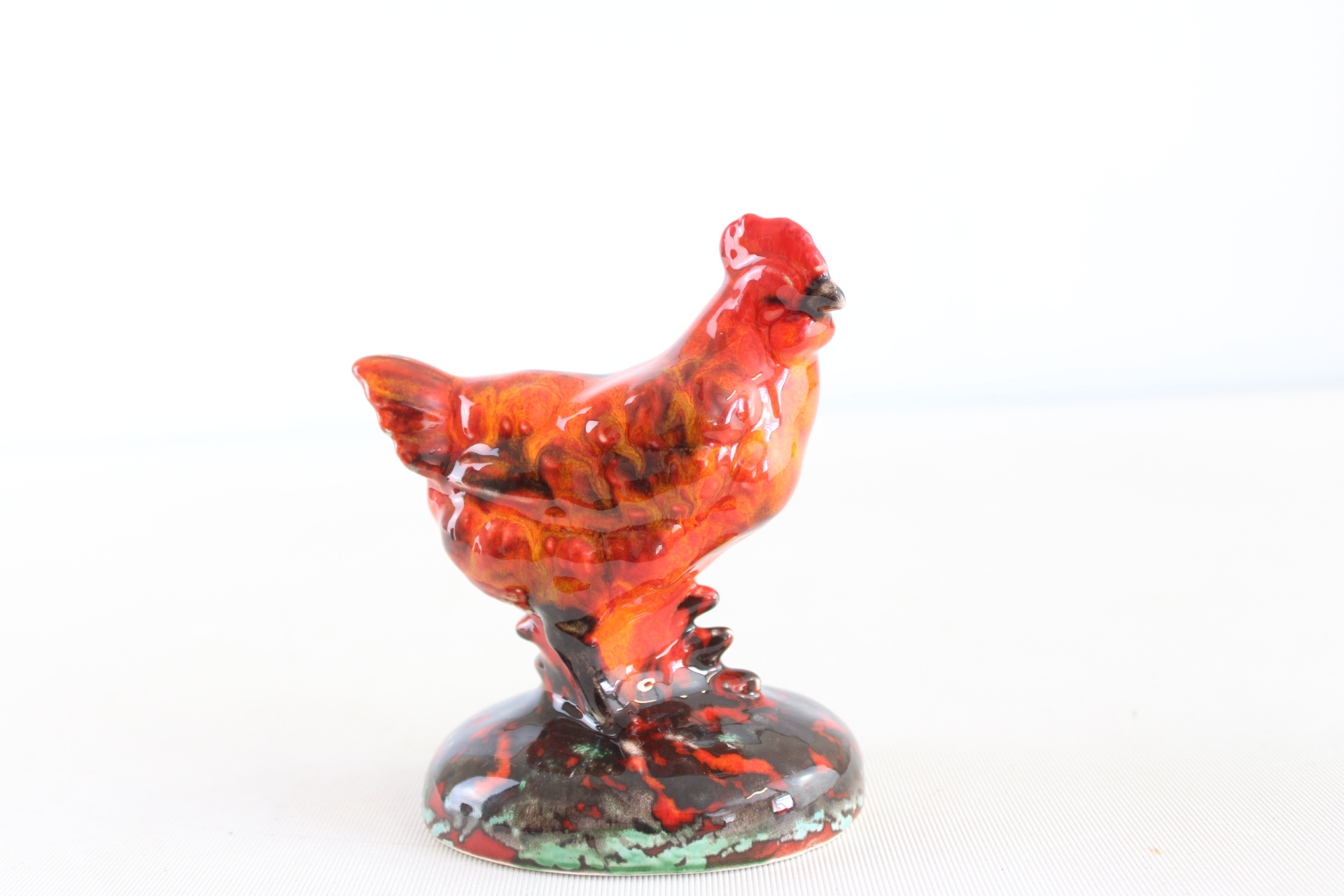 Anita Harris hen signed in gold
