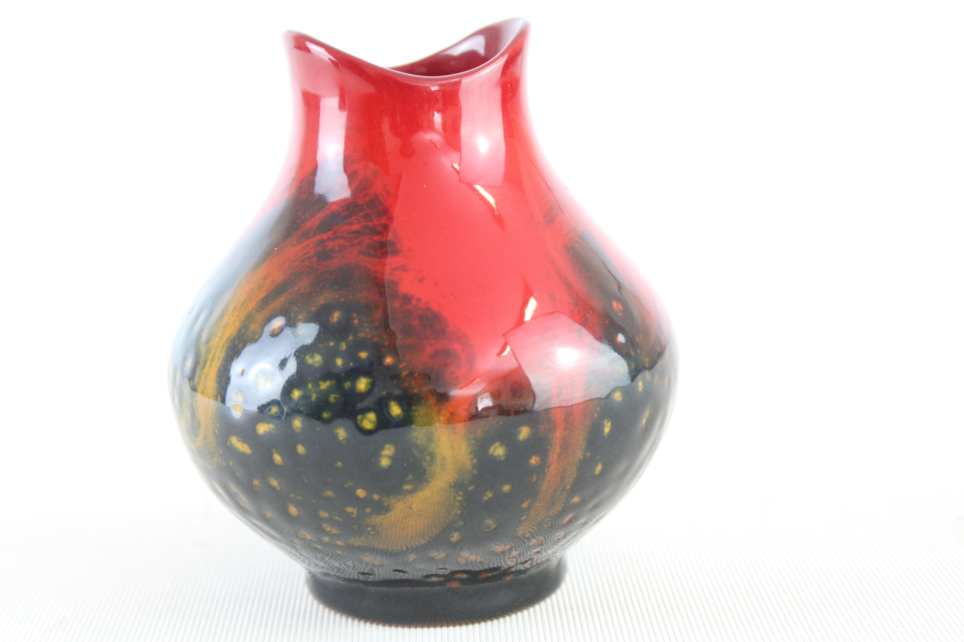 Royal Doulton flambe veined vase No 1605
