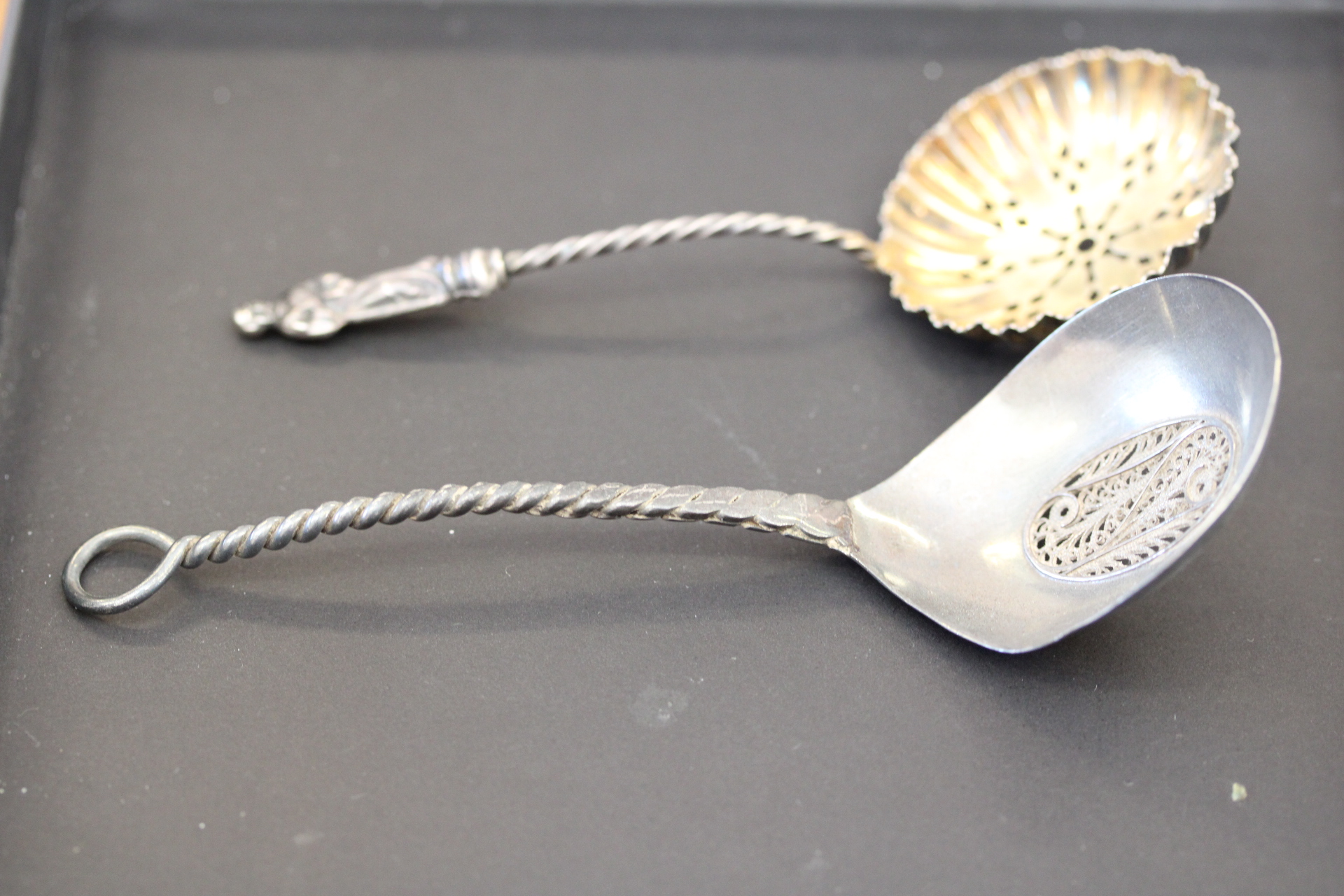 2 Silver spoons Birminghm Weight 29g