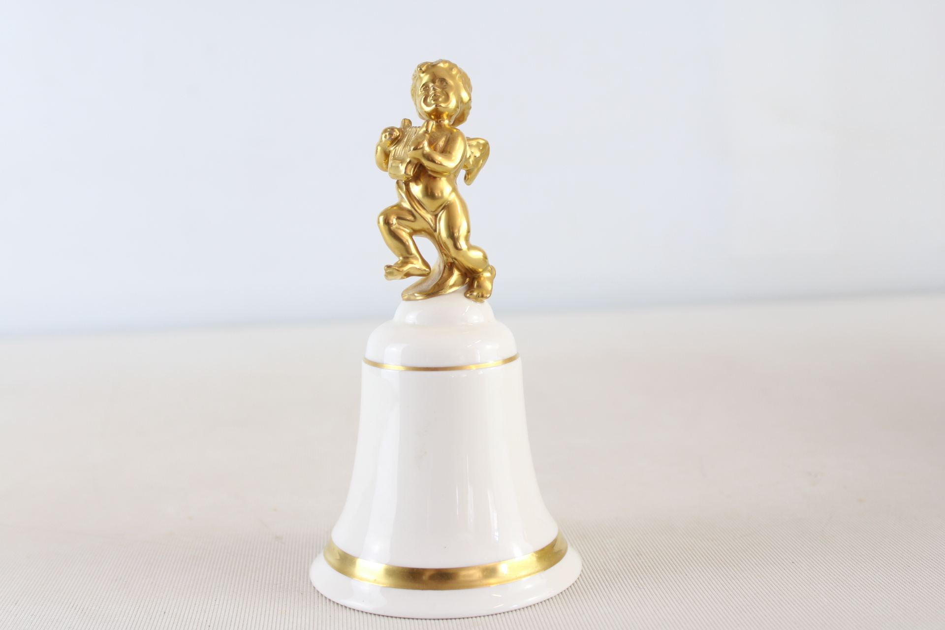 Royal Doulton Bone China Figural Cherub Hand Bell 1980