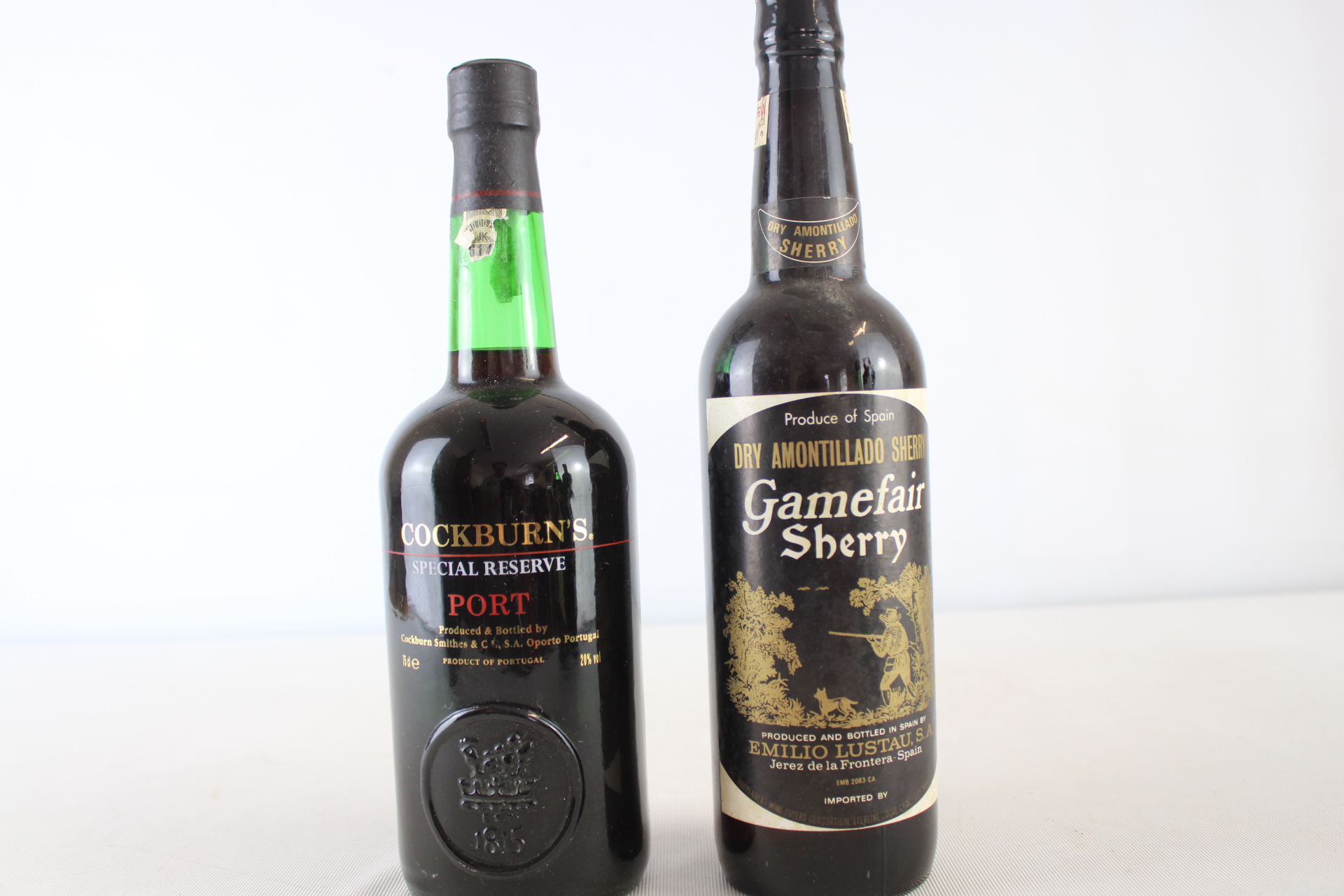 Two Bottles of Fortified Wine Comprising Cockburn's Special Reserve Port and Lustau Gamefair Dry Amontillado Sherry