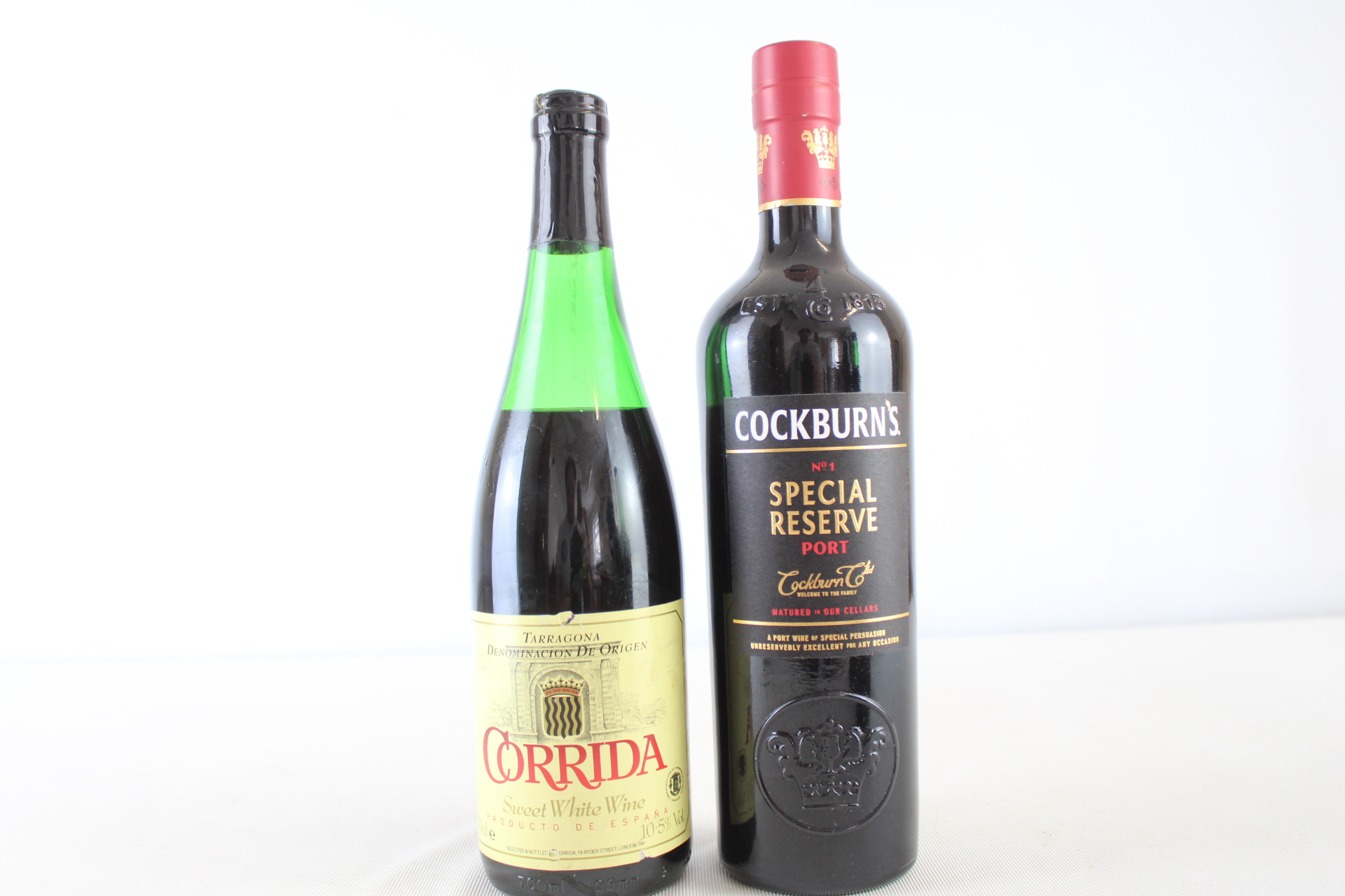 Two Bottles of Wine Comprising Cockburn's Special Reserve Port and Corrida Sweet White Wine