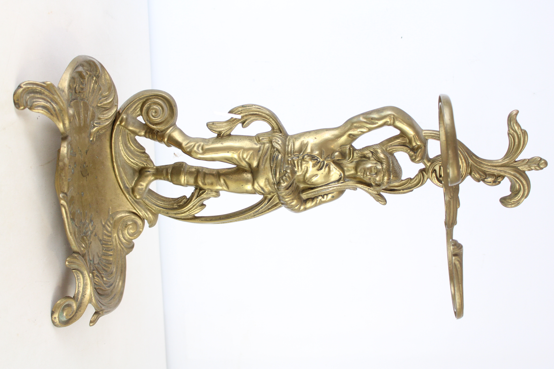 Vintage Cast Brass Seaman Figural Umbrella Stand