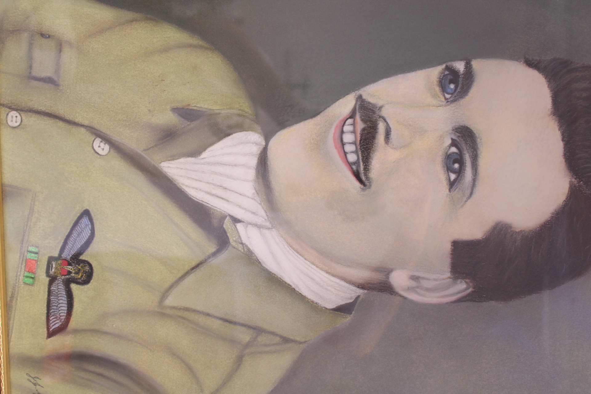 J.J. Mason, Portrait of a Pilot in Military Uniform, 1994