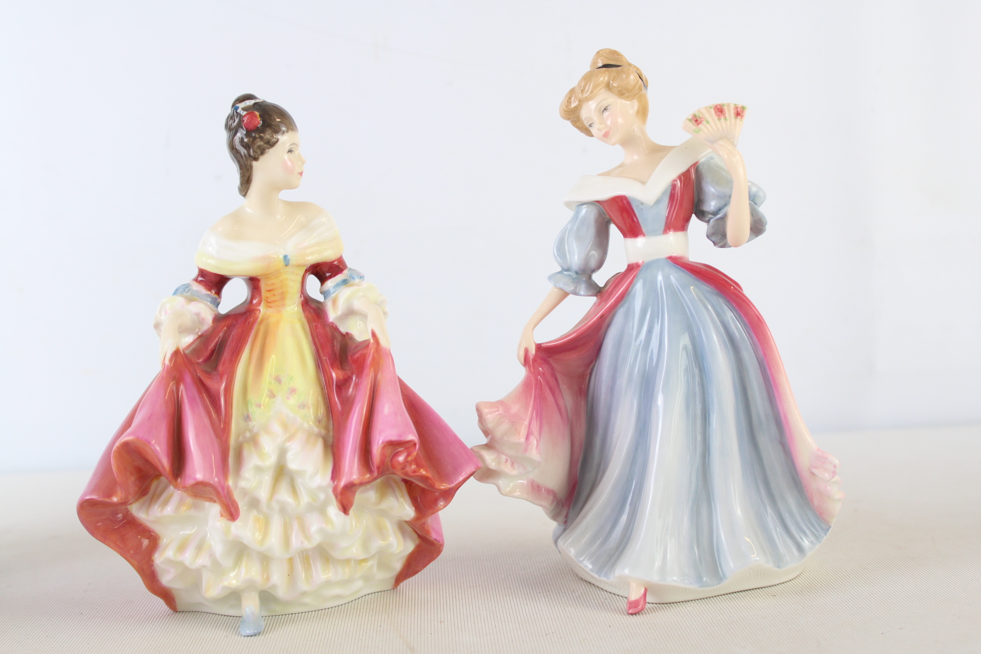 Two Royal Doulton Bone China Figurines Southern Belle and Amy