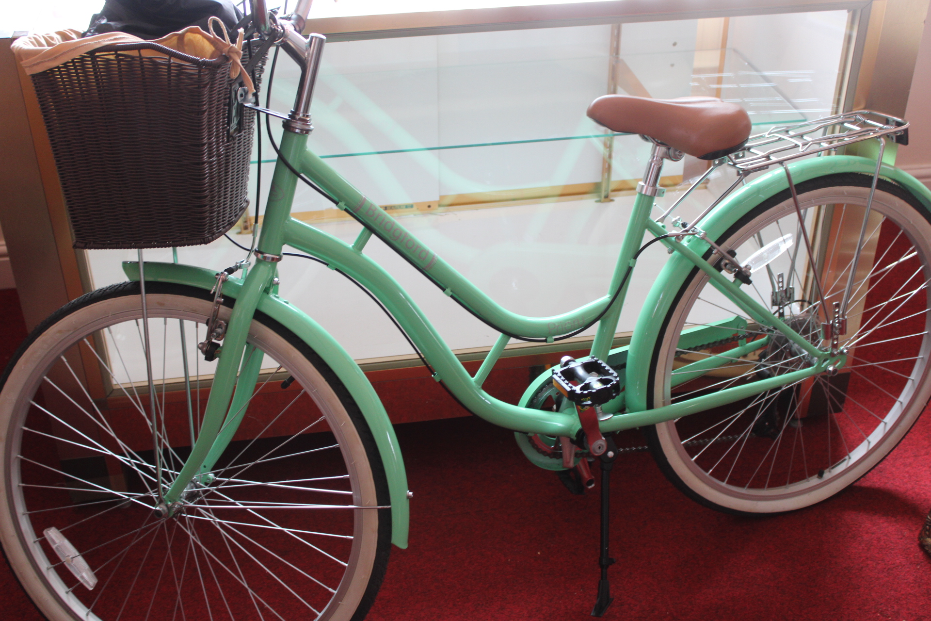 Bridgford Mint Green Women's Multi-Speed Beach Cruiser Bicycle