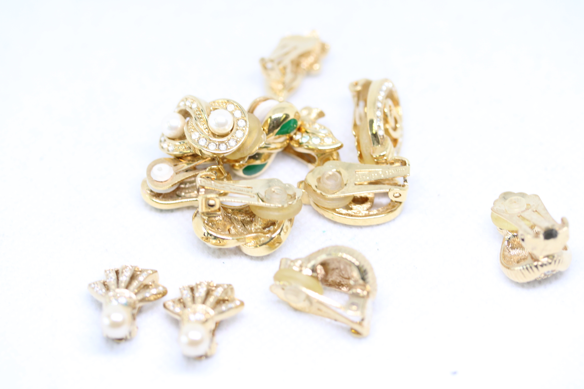 Collection of Christian Dior earrings
