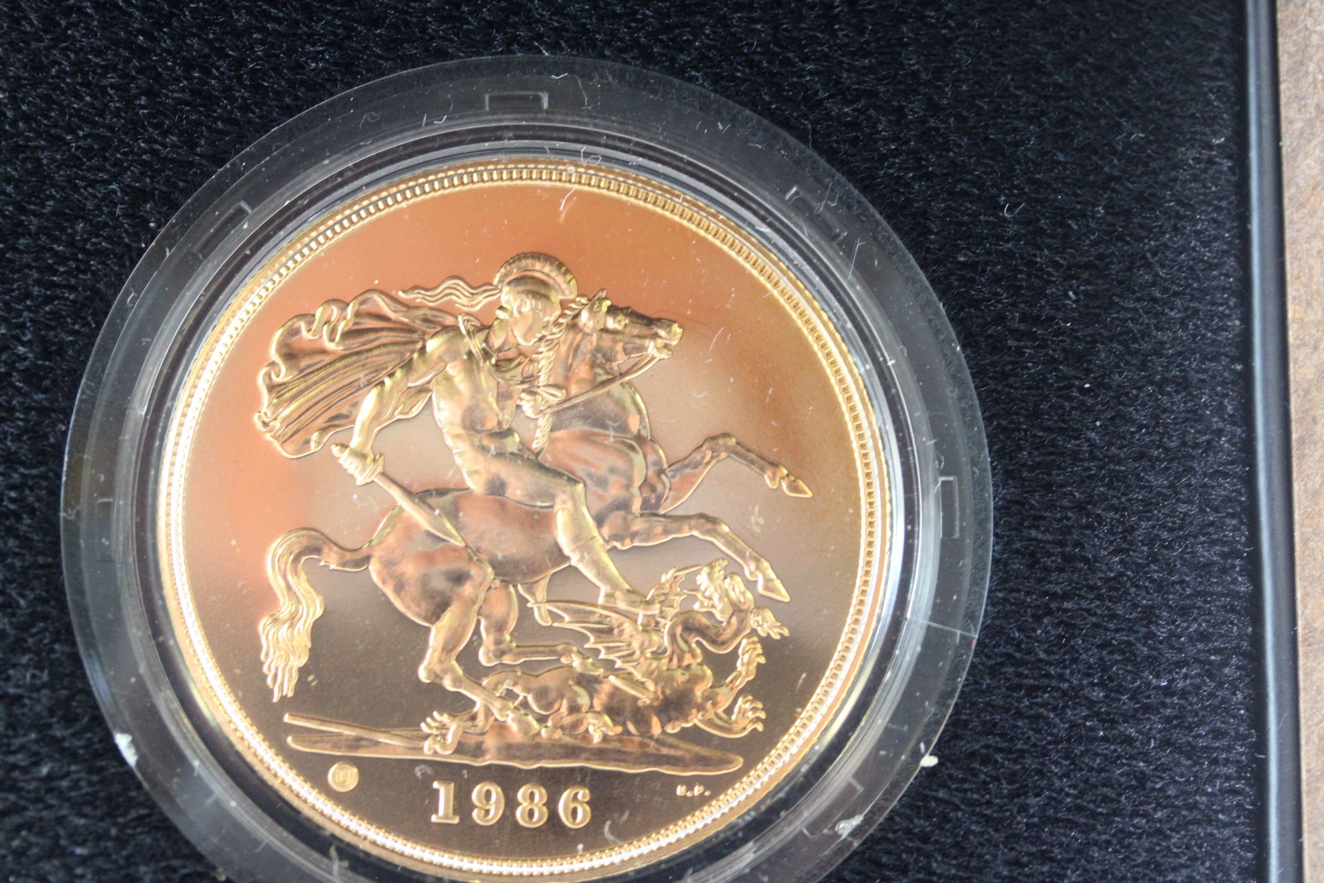 1986 UK 5 Pound Brilliant Uncirculated Gold Coin - No viewing available
