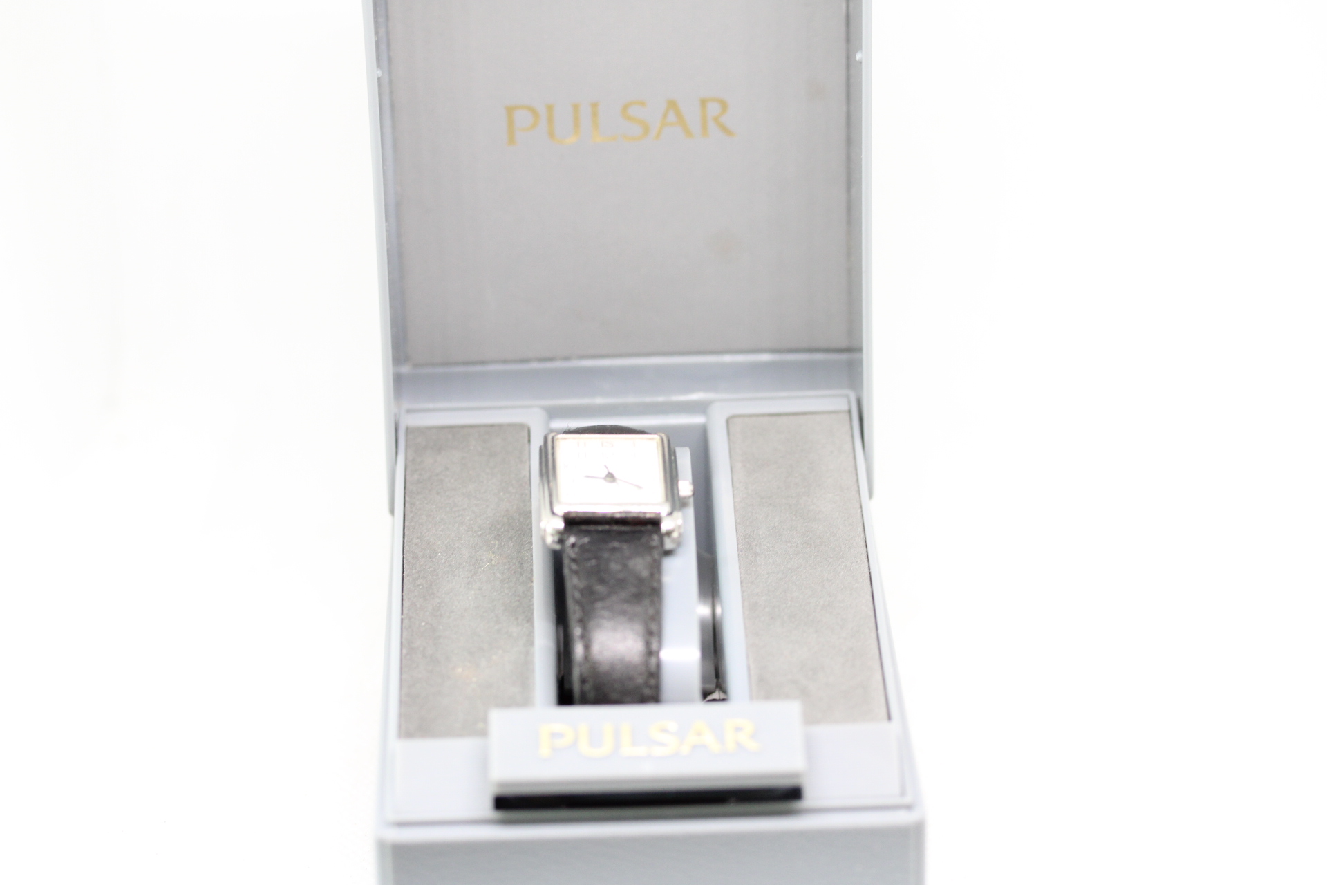 Ladies Pulsar Tank Style Quartz Watch in Box.